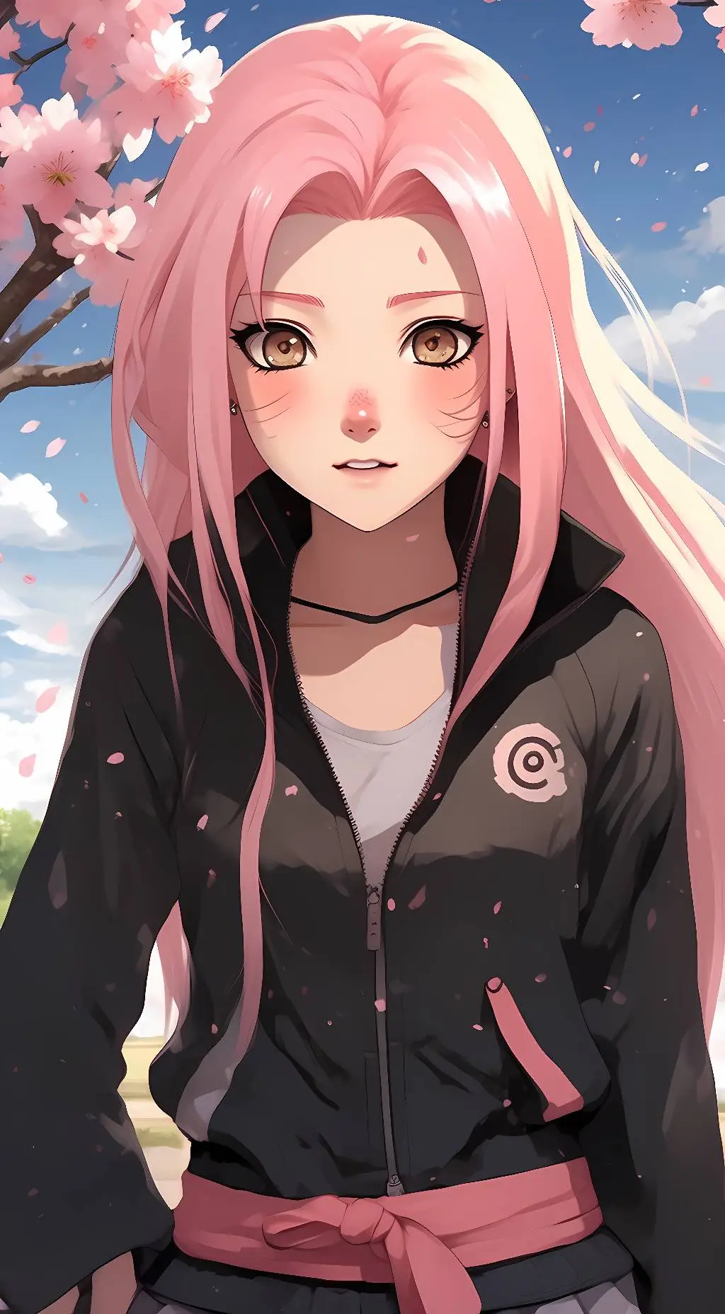ai character: sakura background