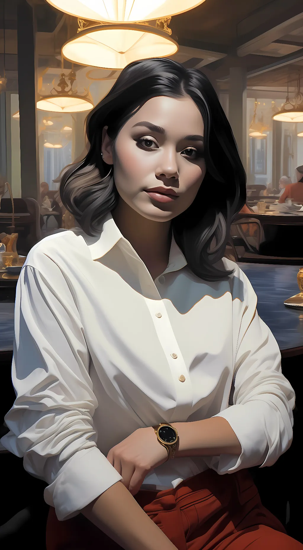 ai character: Sophia Lee background