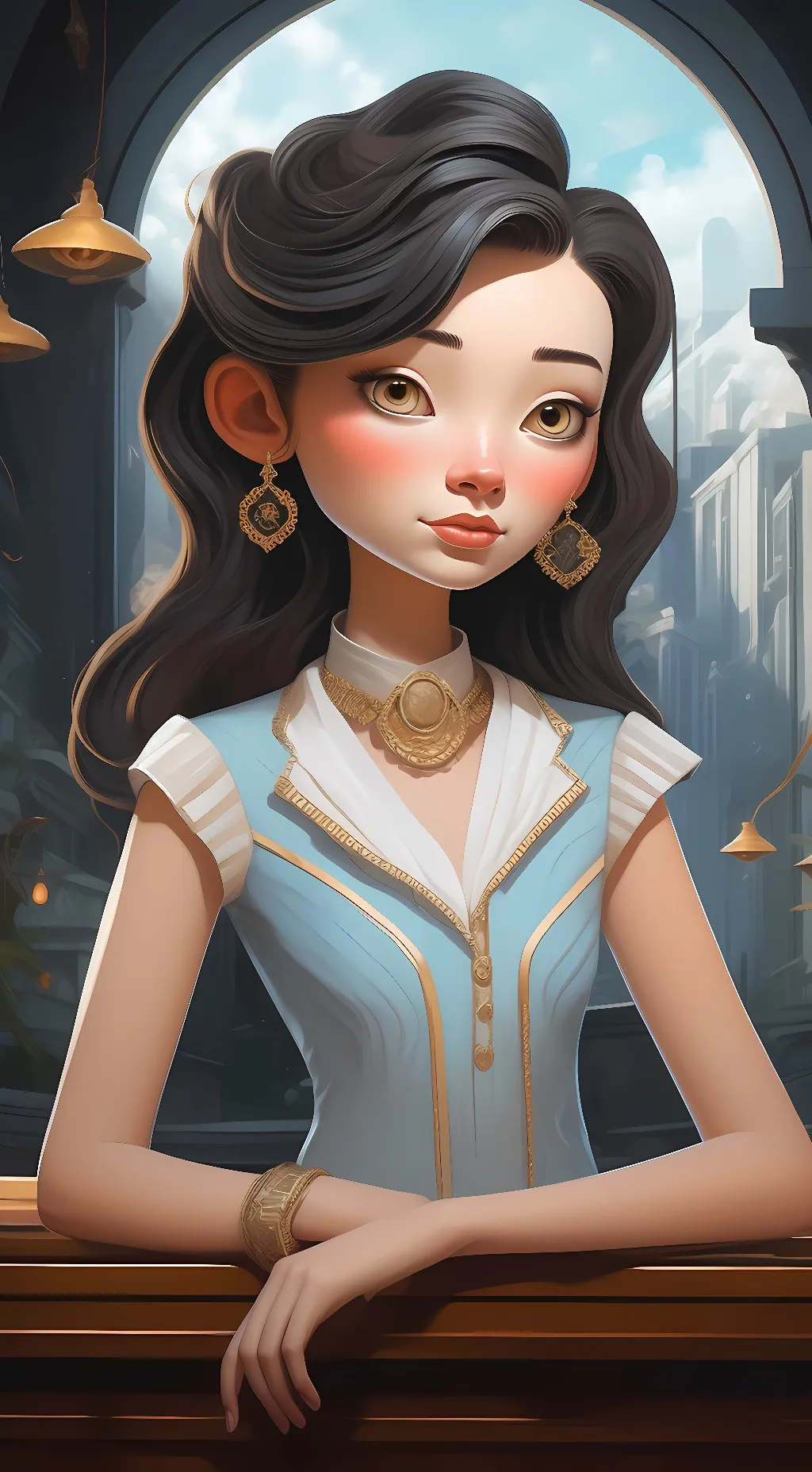 ai character: Leah background