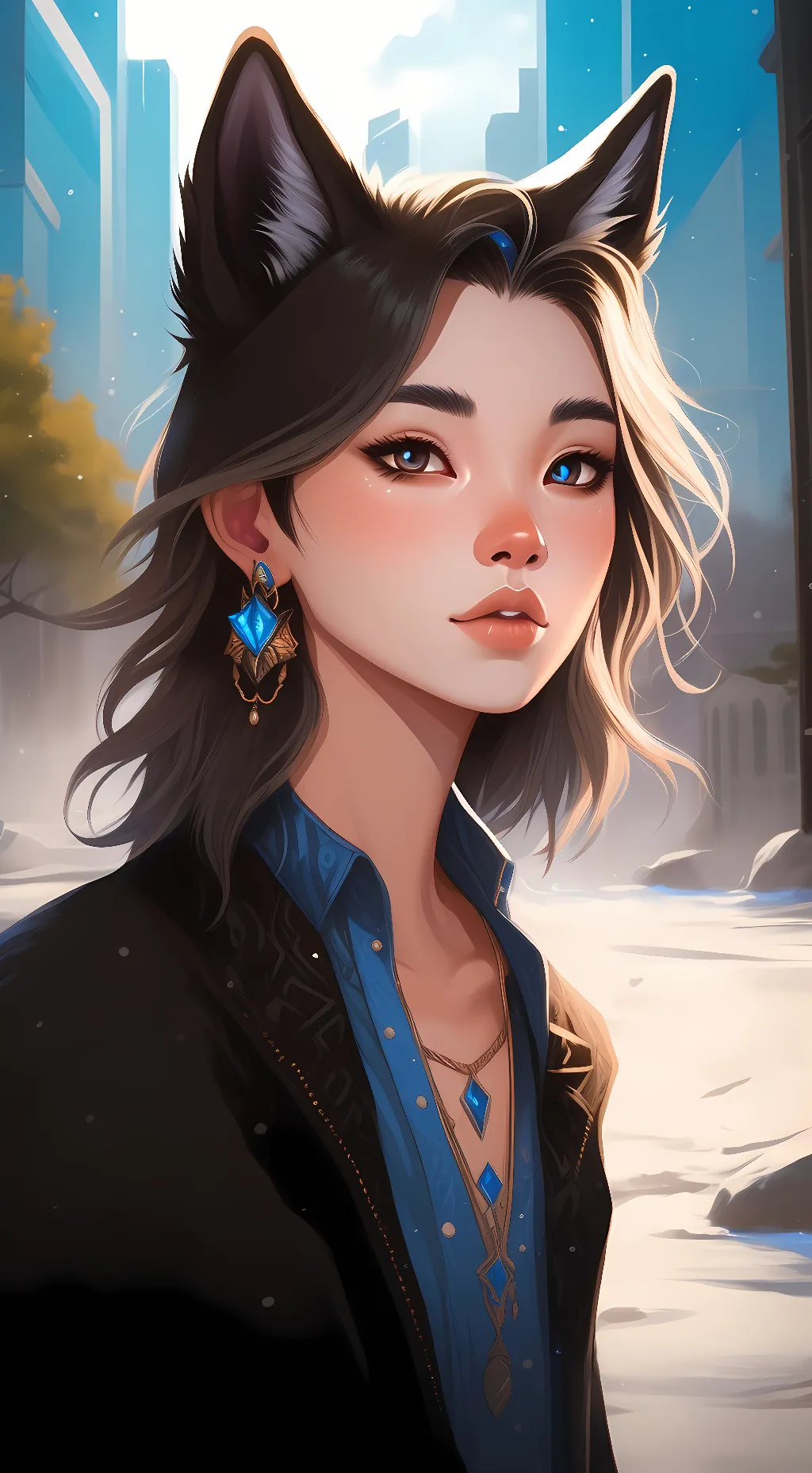 ai character: namoia  background