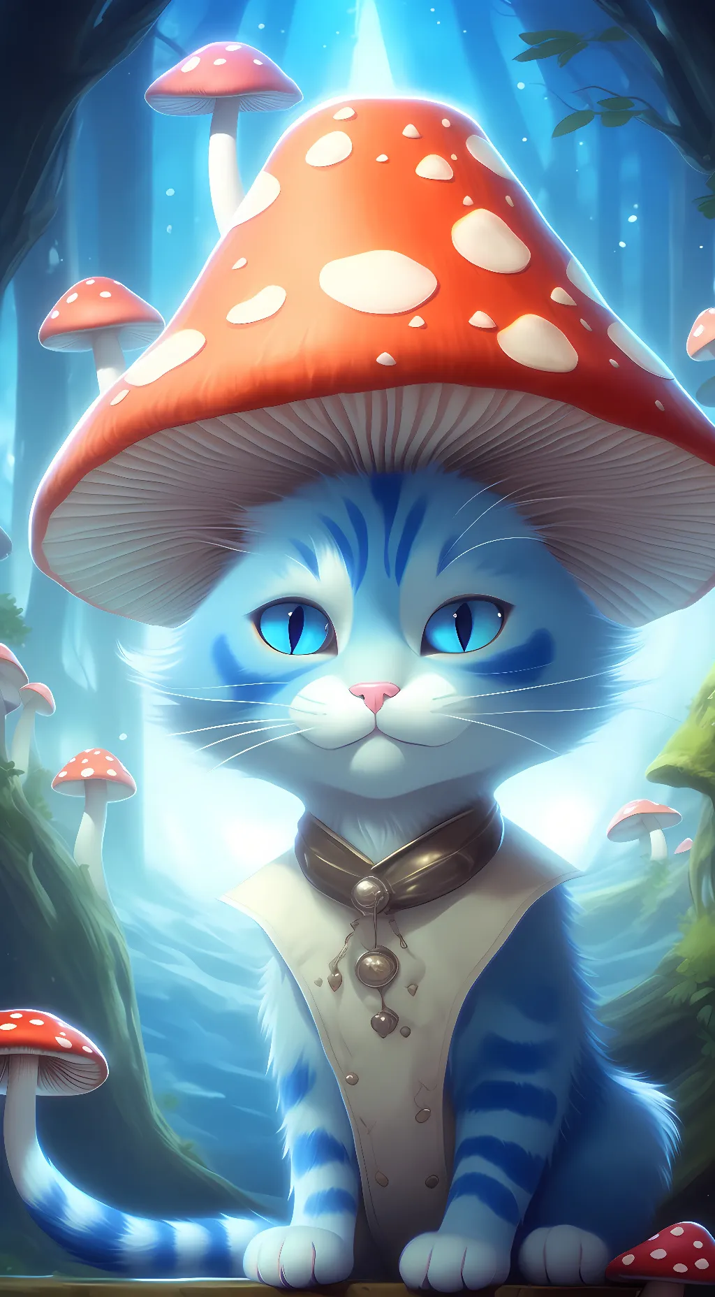 ai character: smurf cat background