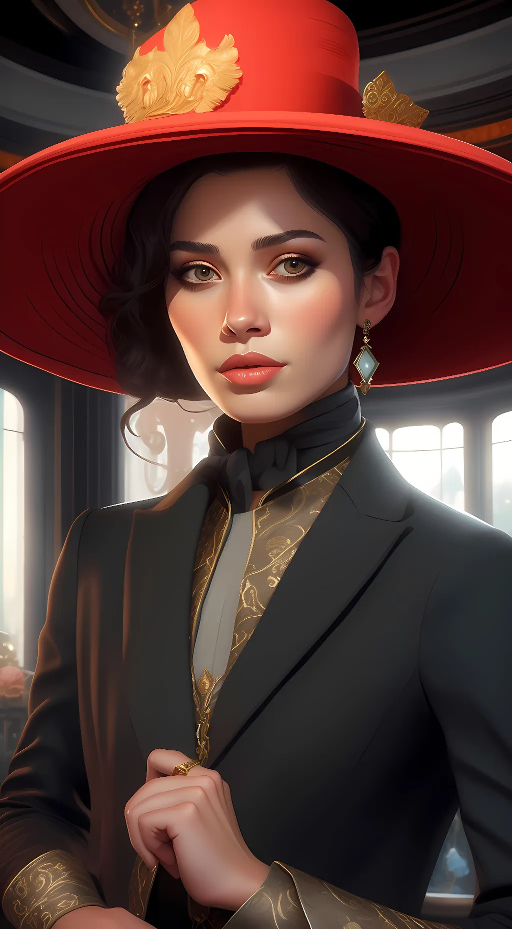 ai character: Mandolin  background