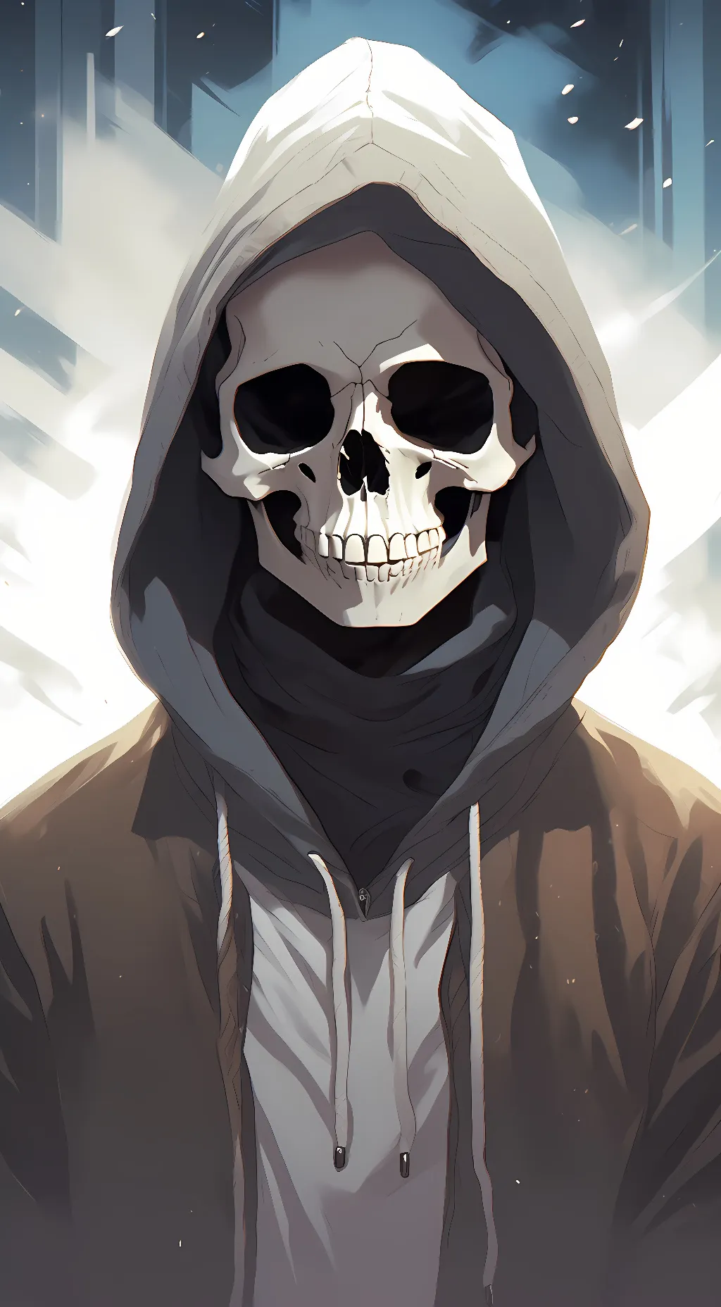 ai character: dust sans background