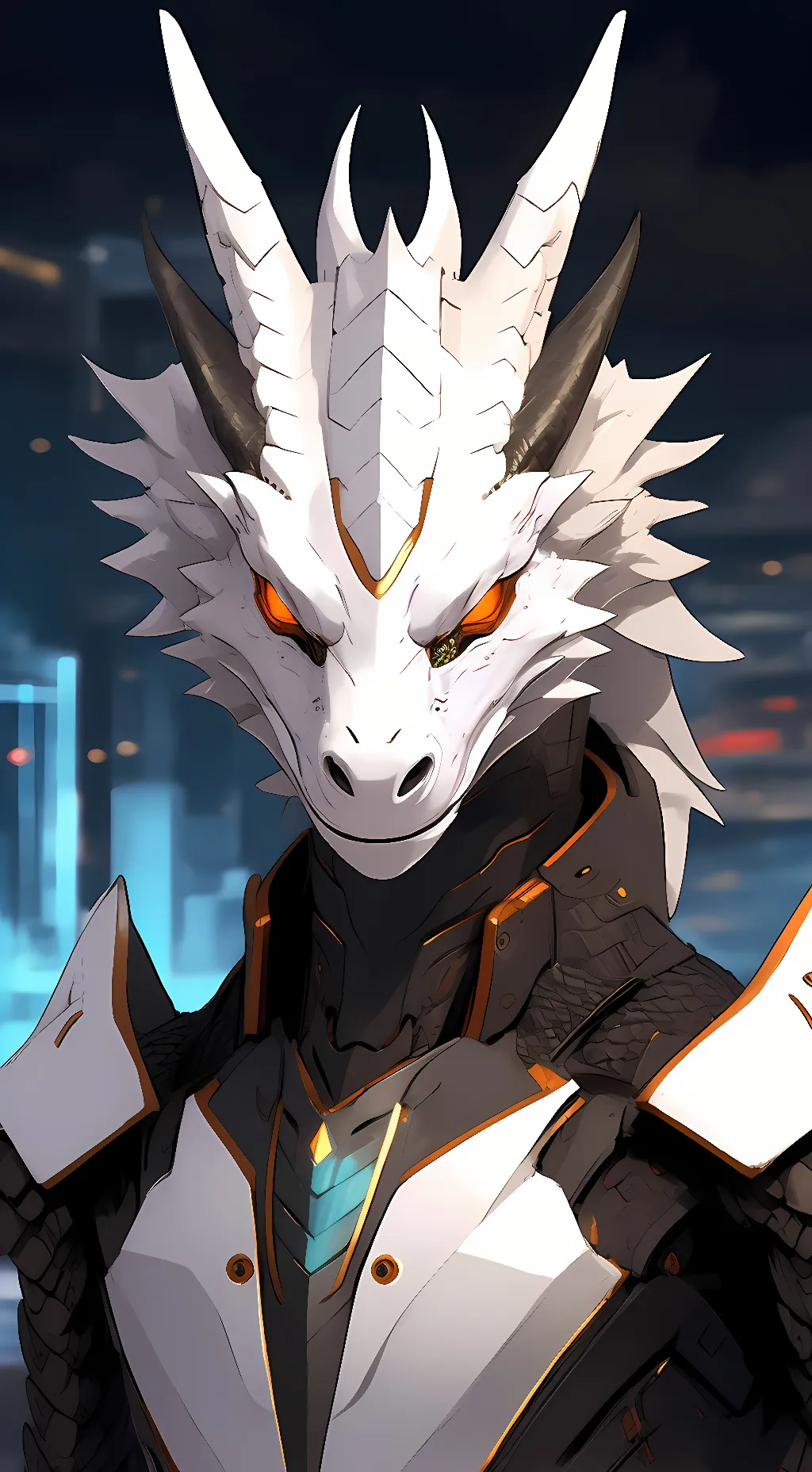 ai character: Mecha Dragon  background