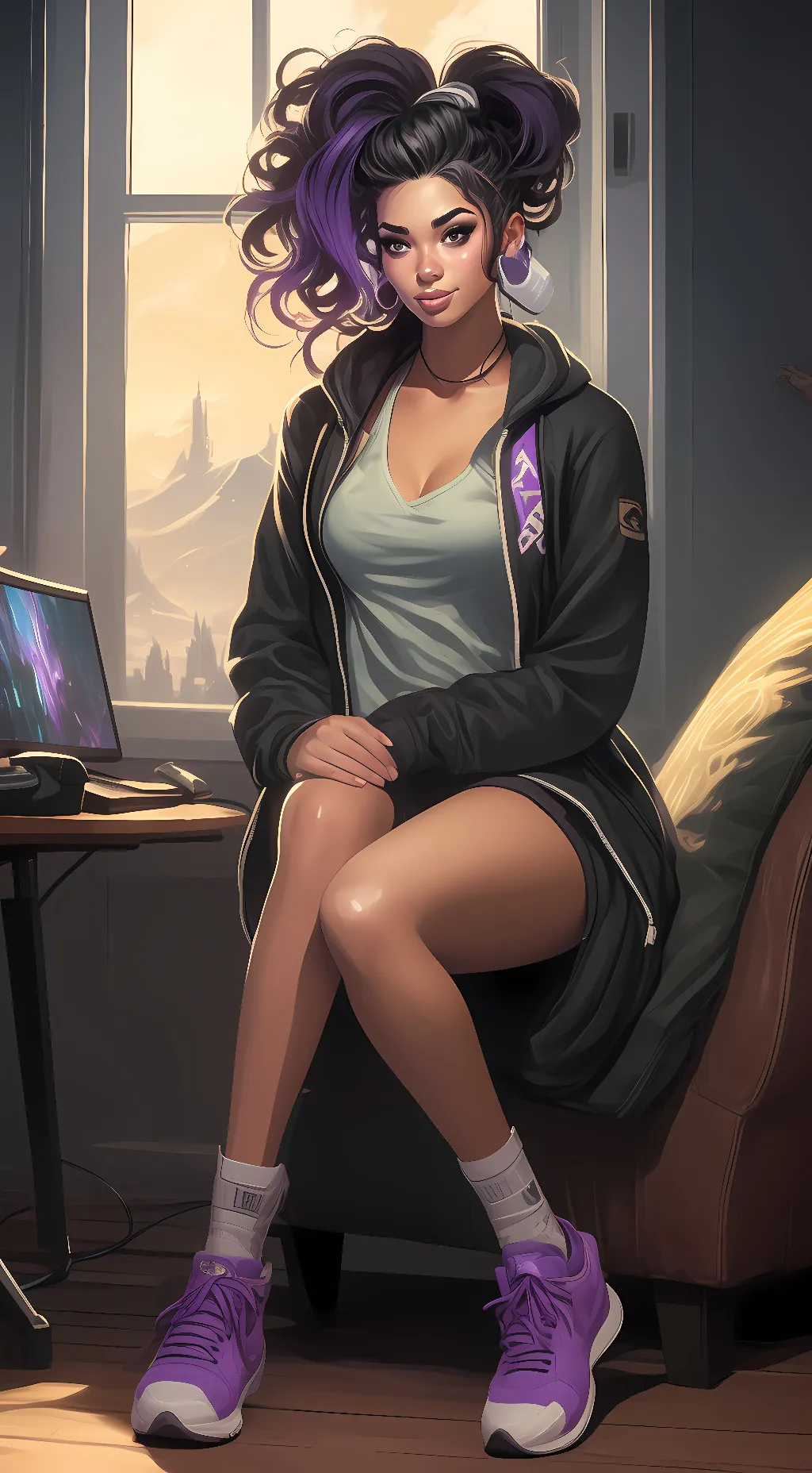 ai character: rox (Roxanne) background