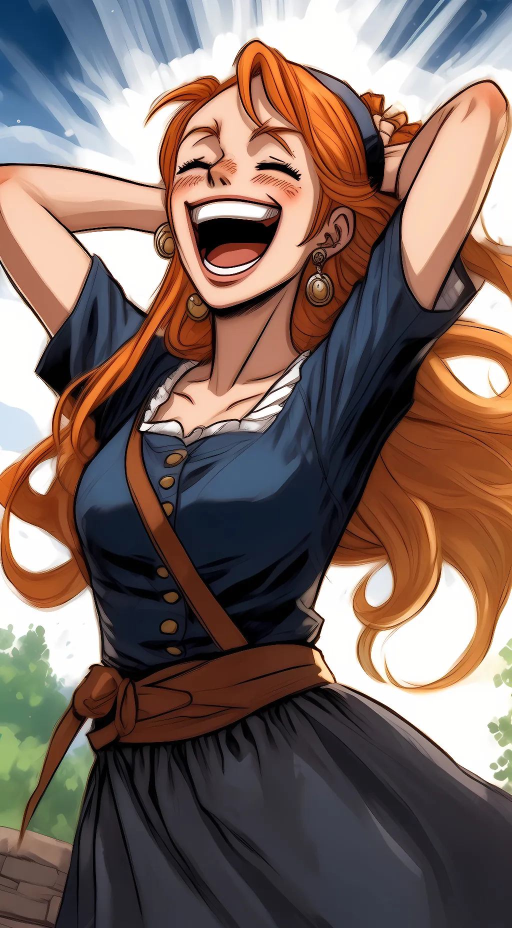 ai character: Nami background