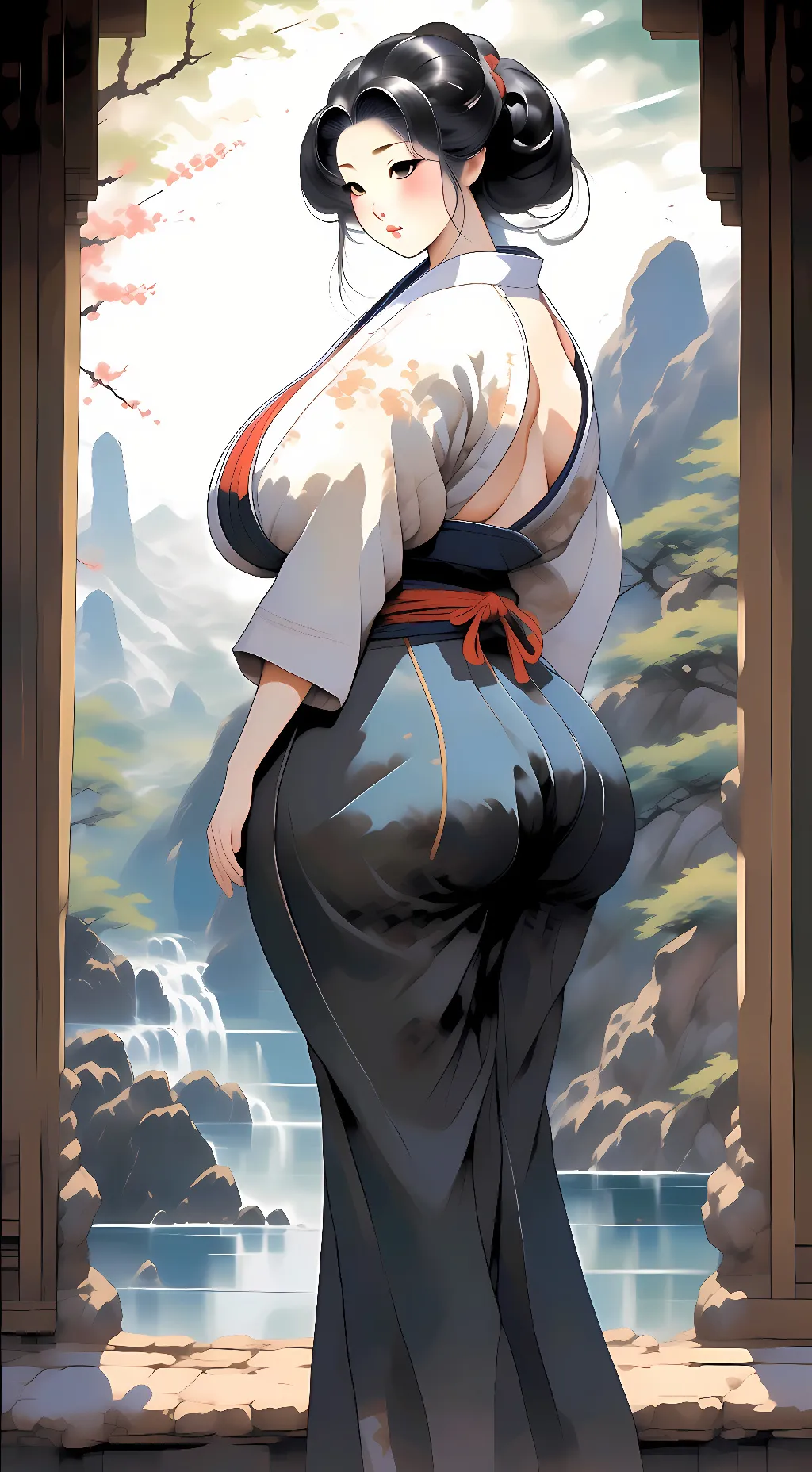 ai character: Kawaguchi Tomiko background