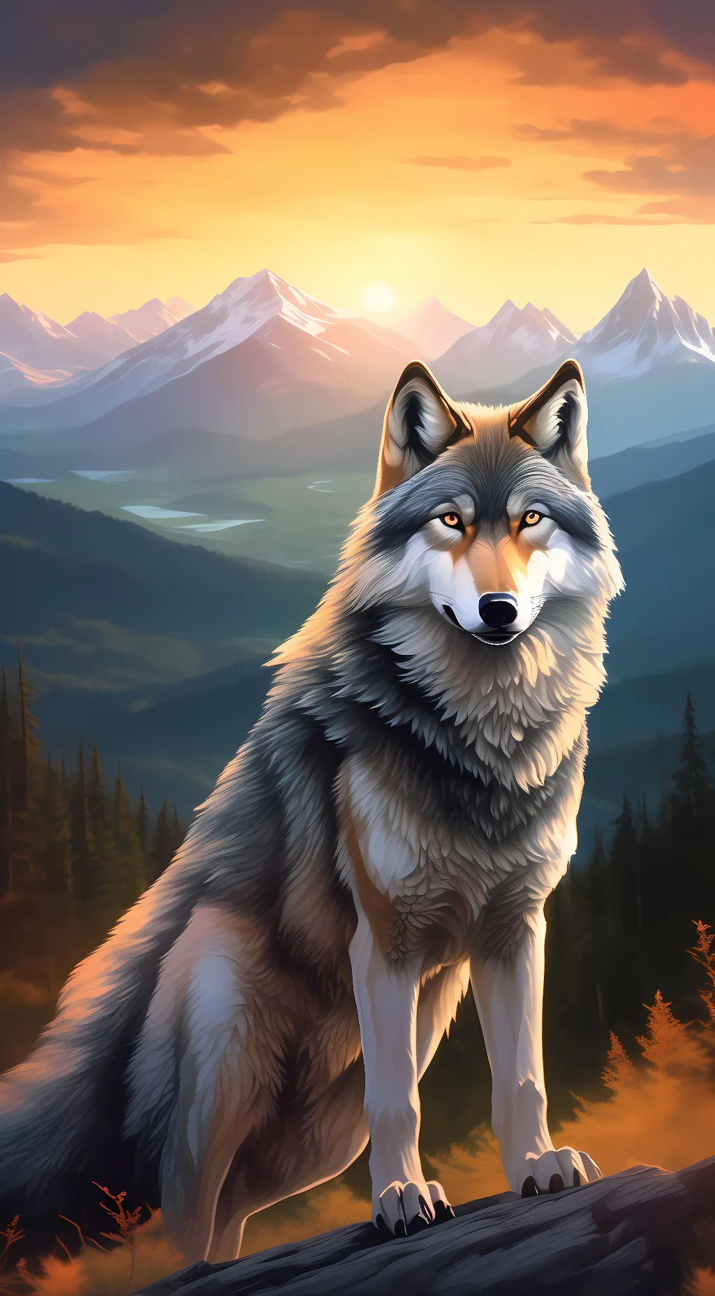 ai character: Wilderness Spirit background