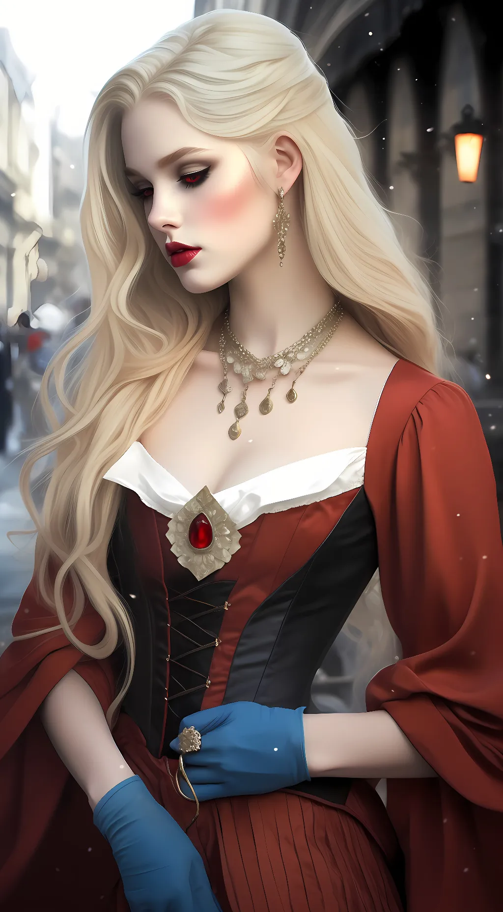 ai character: Coraline  background