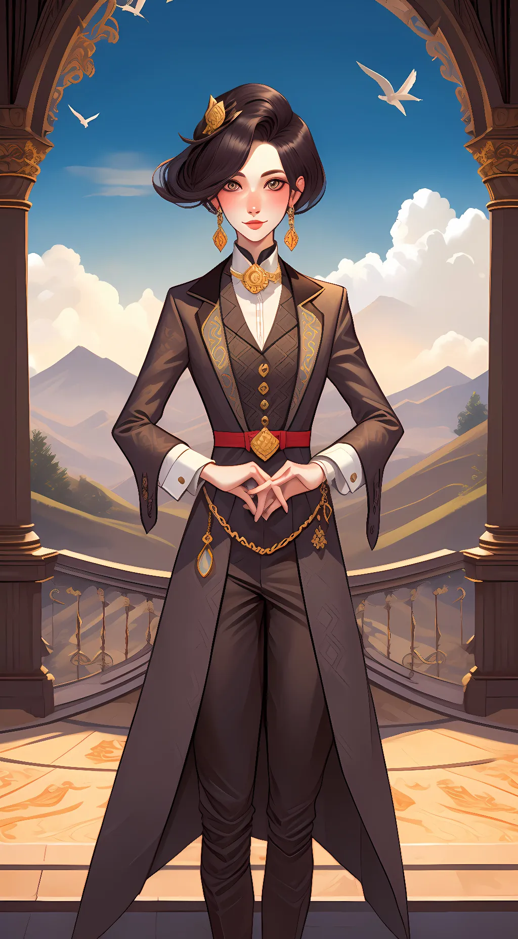 ai character: cutie background