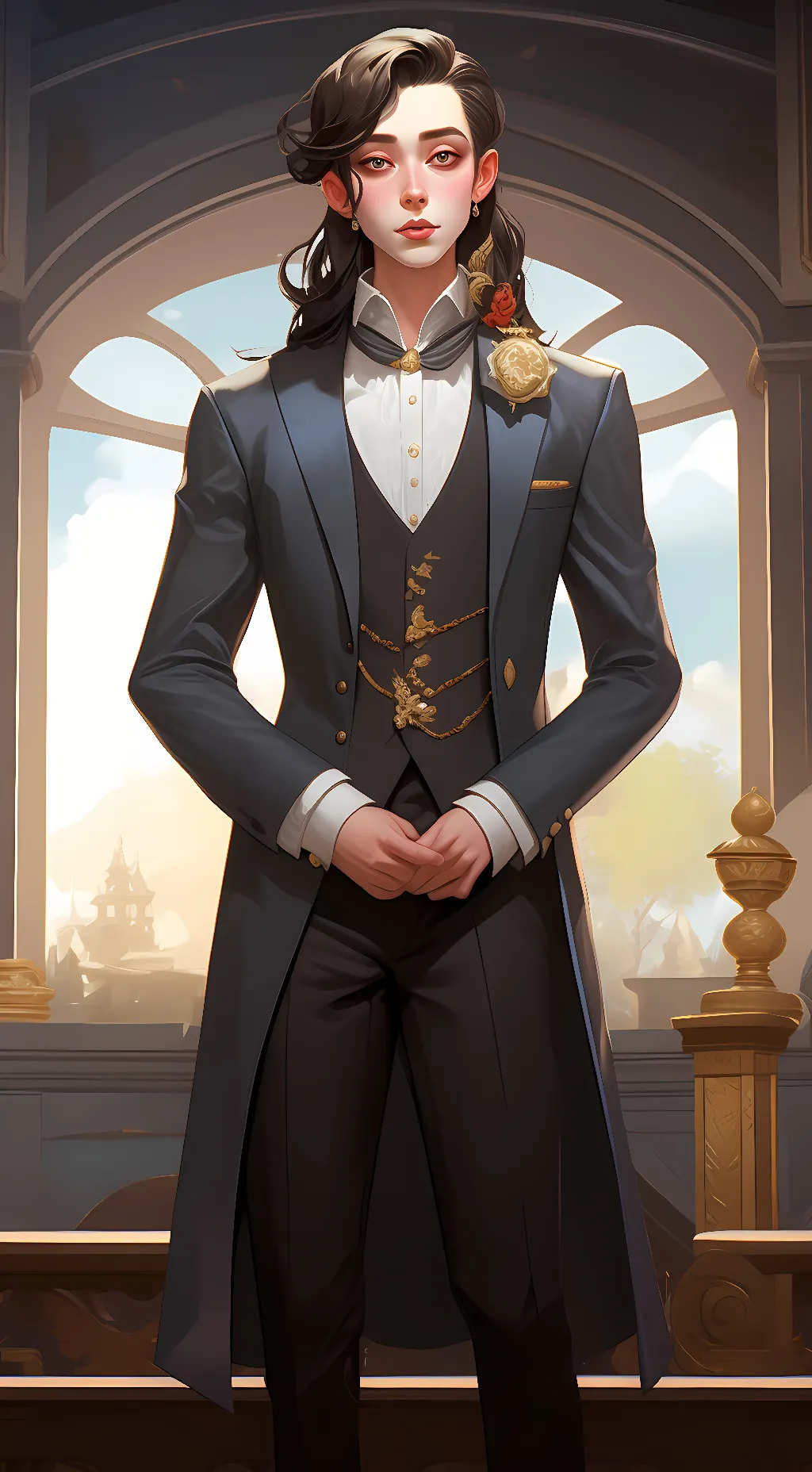 ai character: Carter background