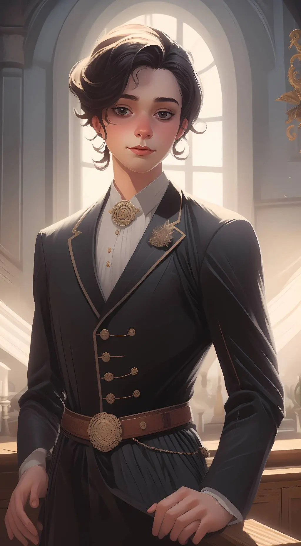 ai character: Levi  background