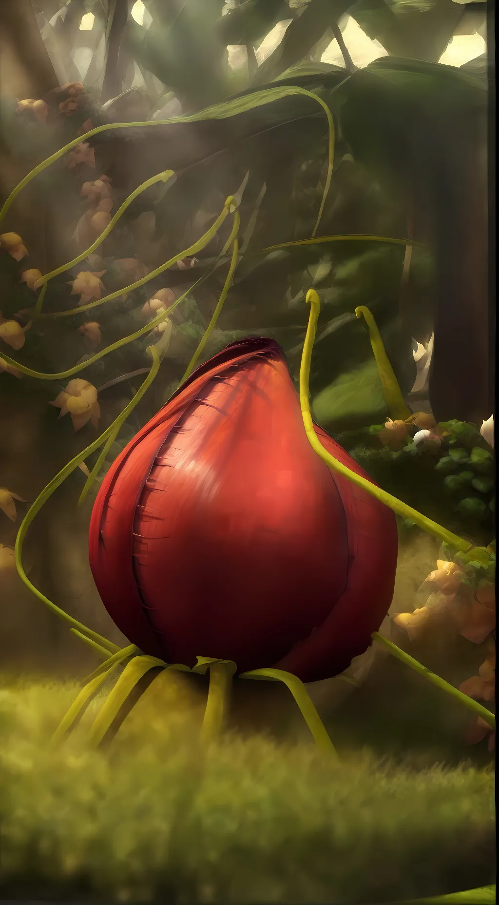 ai character: Plant Belly background