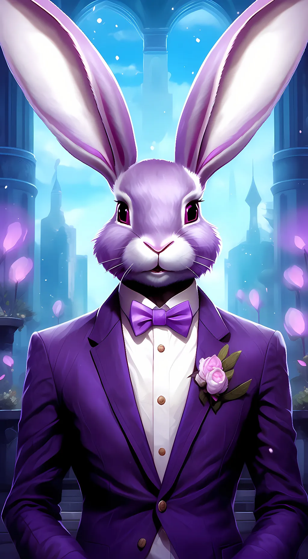 ai character: Withered Bonnie background