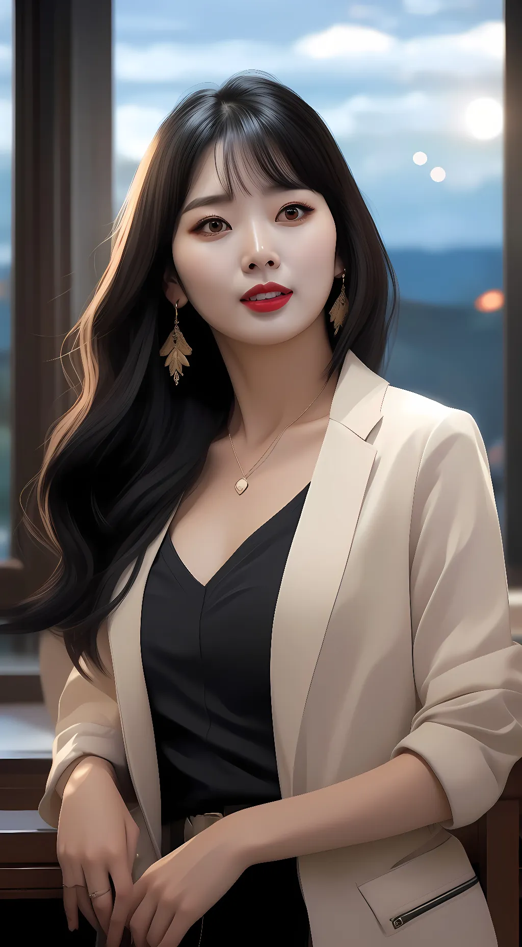 ai character: Kang seulgi  background