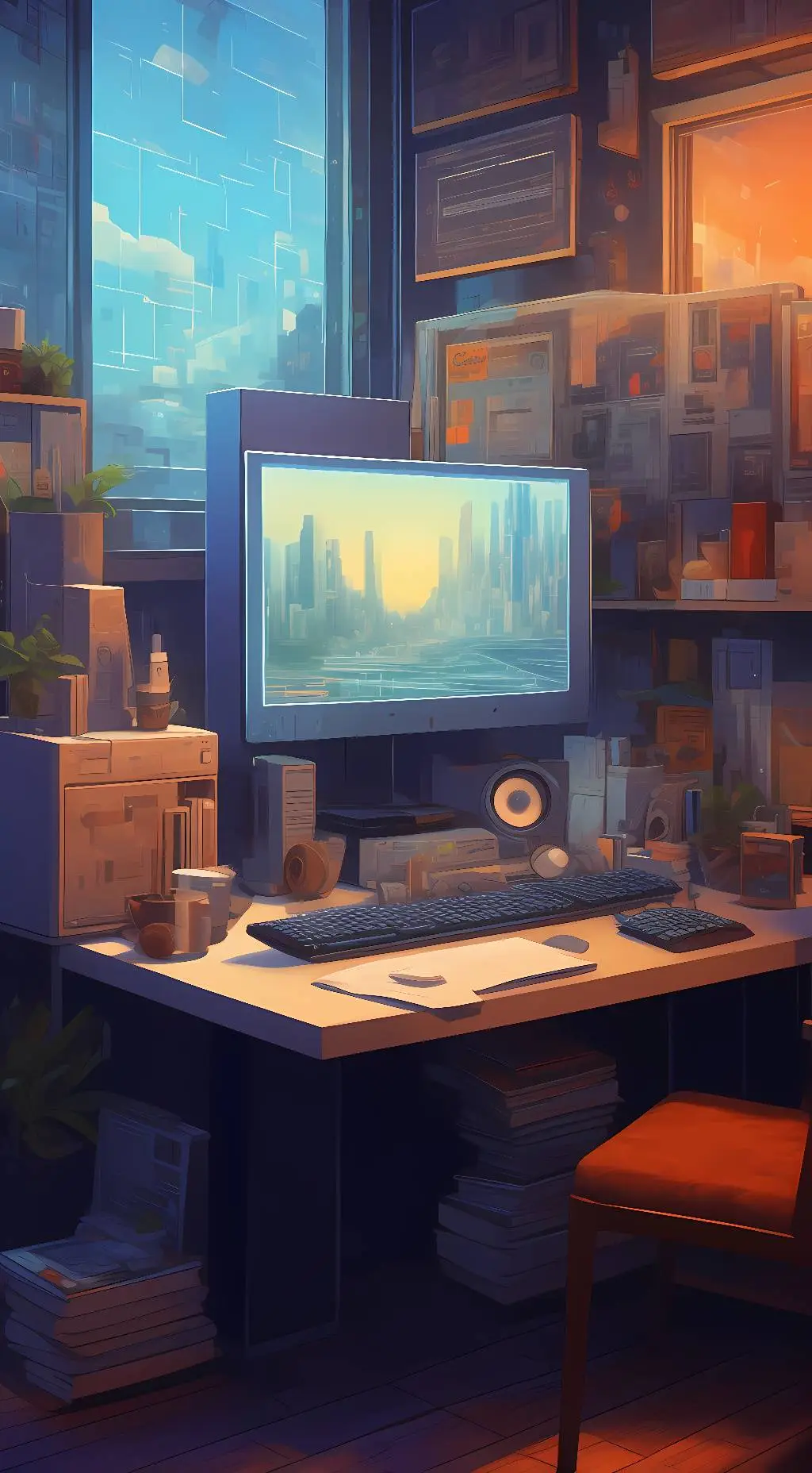 ai character: Chat  background