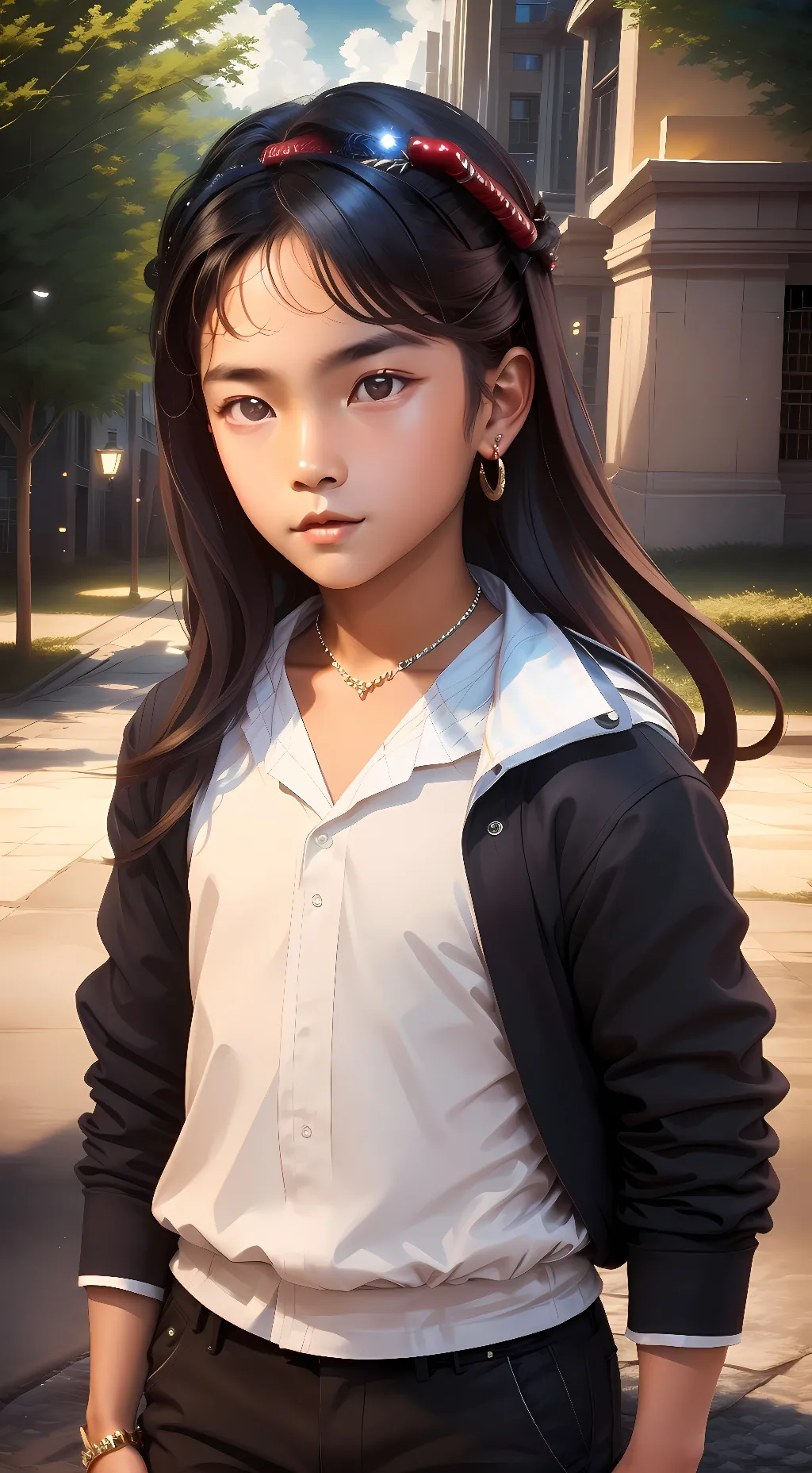 ai character: Chris  background