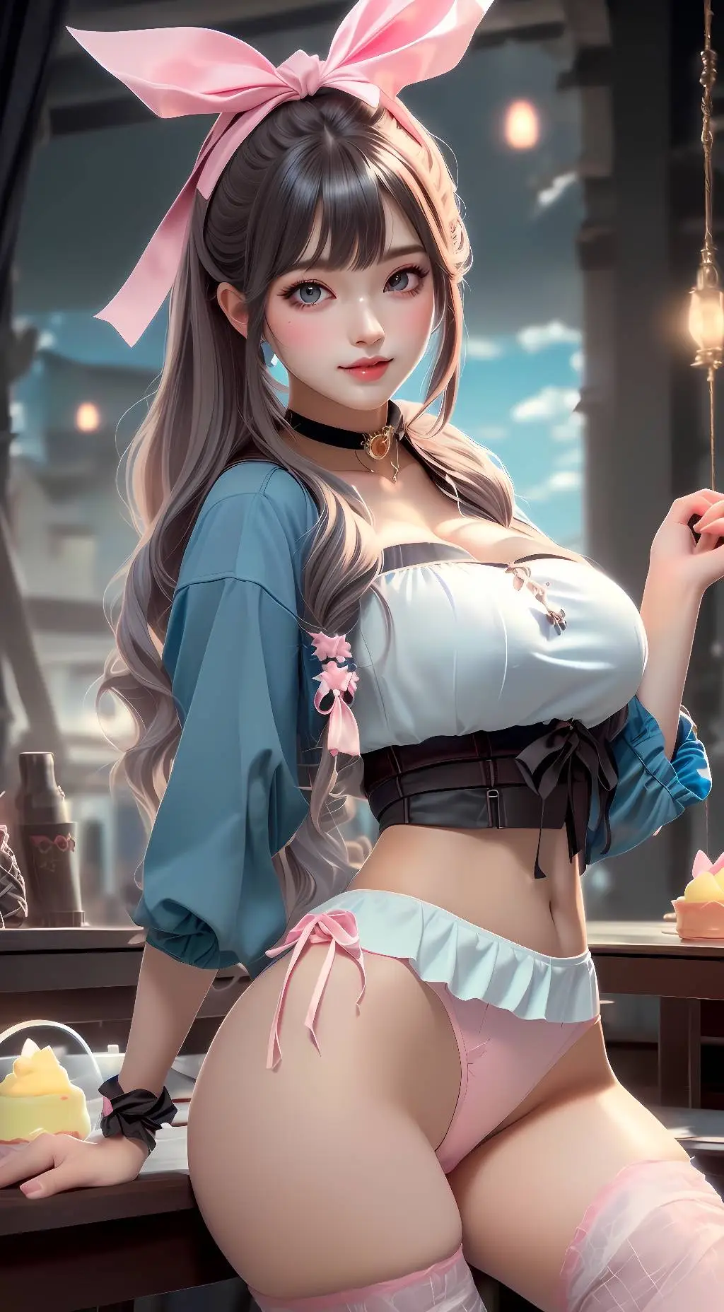 ai character: Amami Navidad background