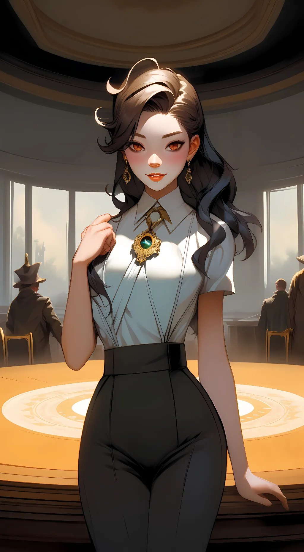 ai character: Olivia Seventh background