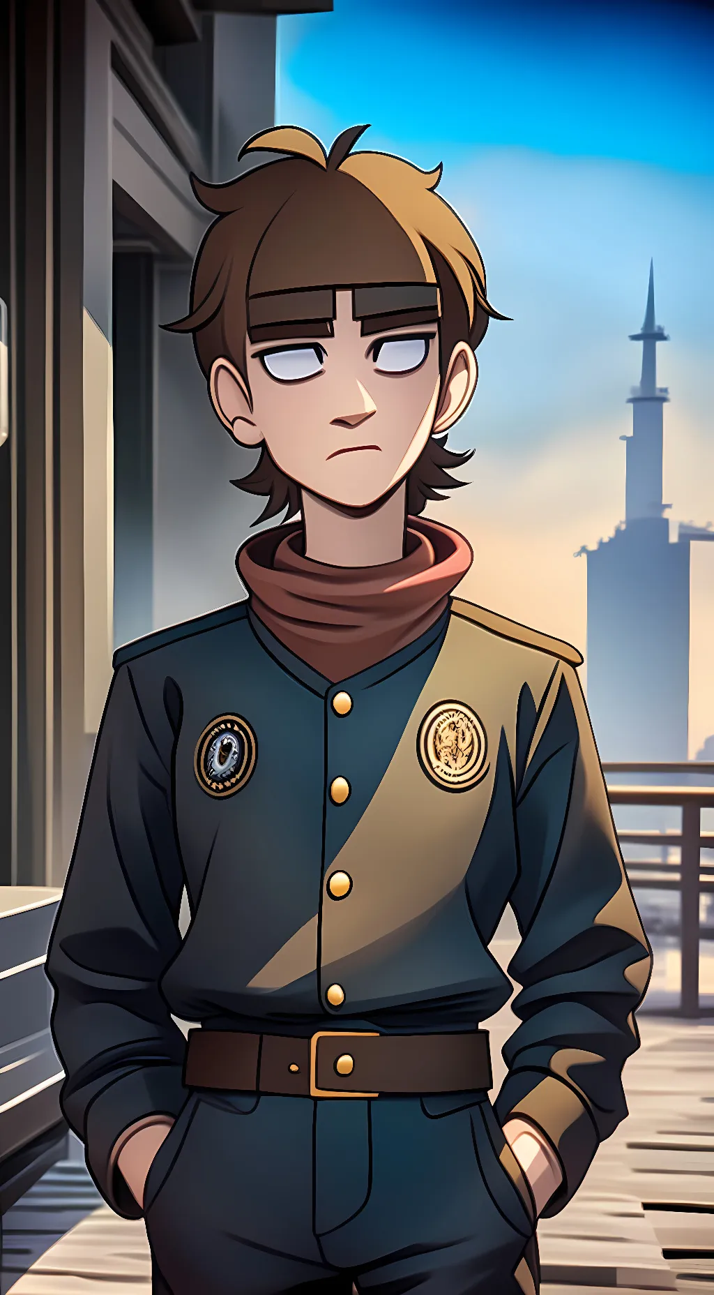 ai character: Texting Paul late. background