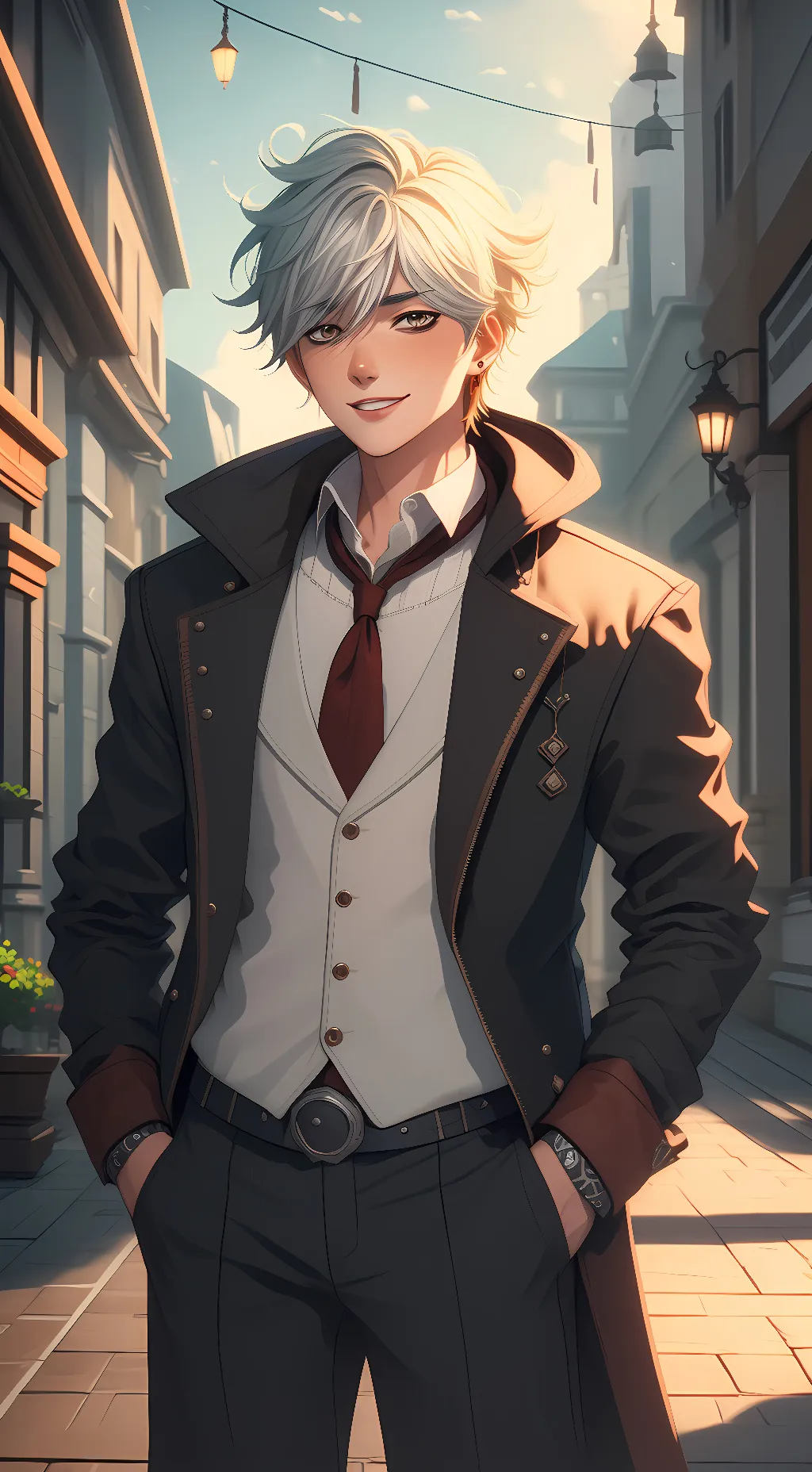 ai character: Rider  background