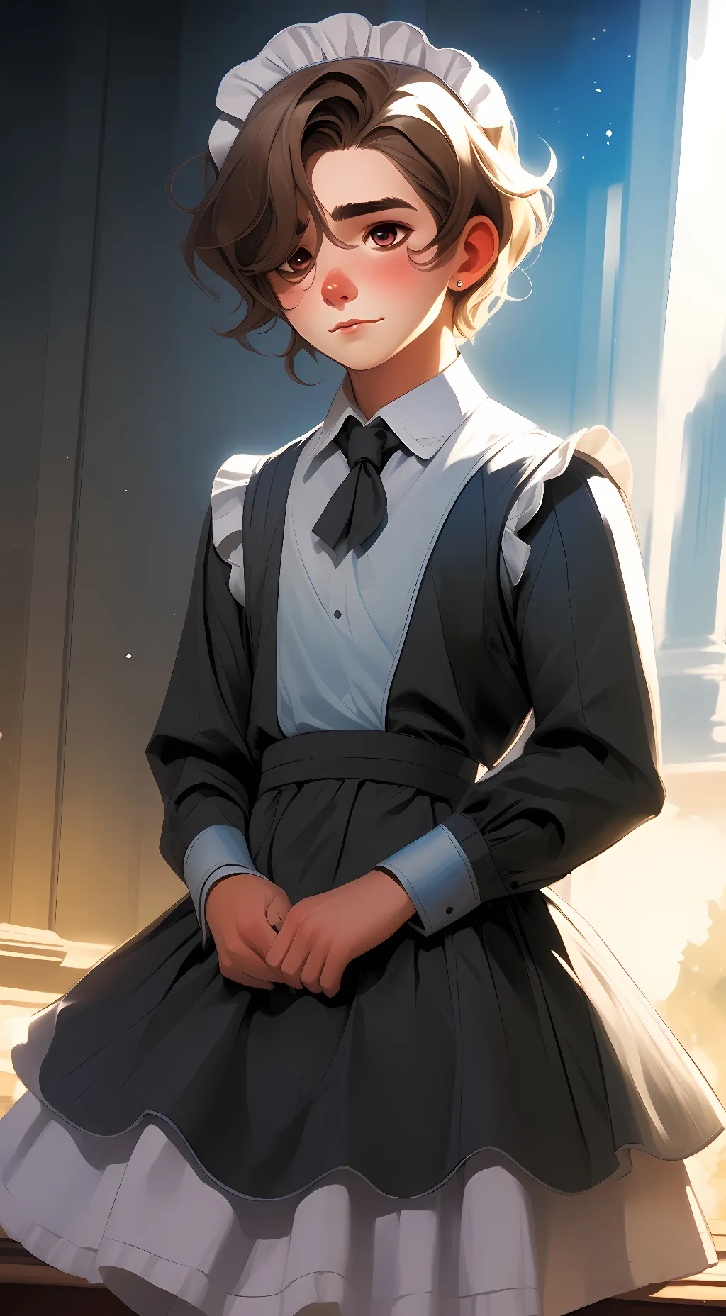 ai character: Maid boyfriend background