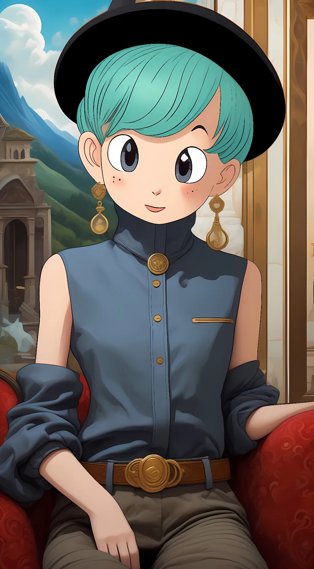 ai character: bulma  background