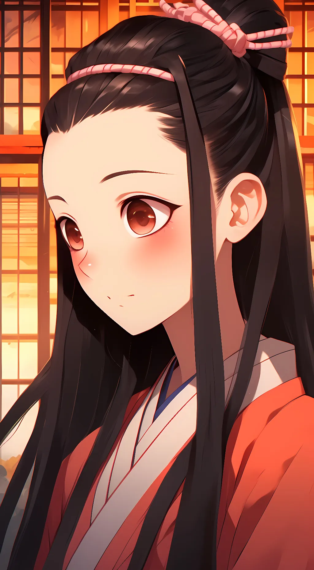 ai character: Nezuko K background