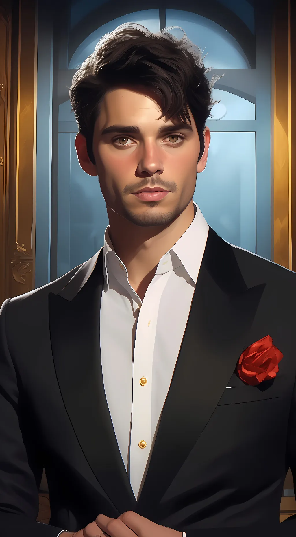 ai character: Derik background