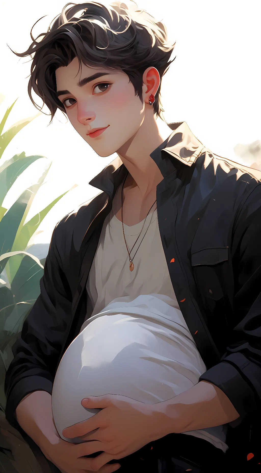 ai character: hex background