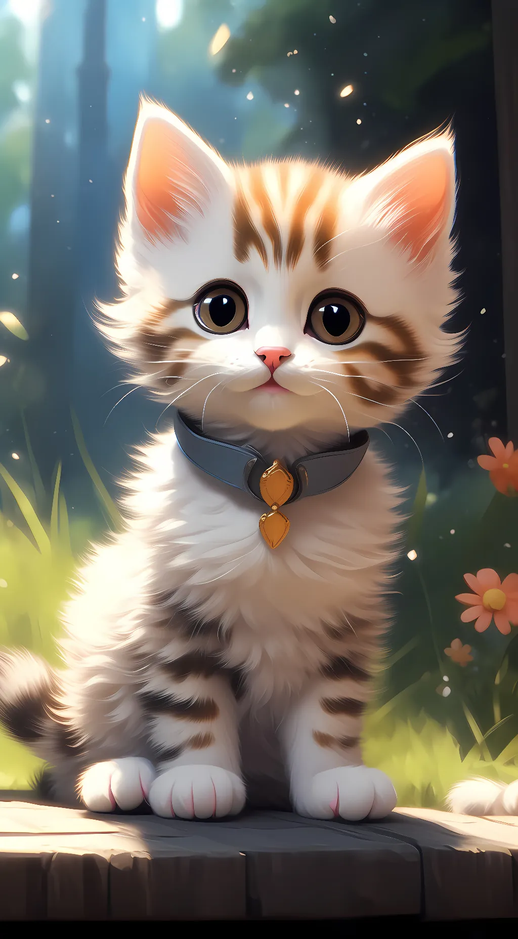 ai character: Snow background