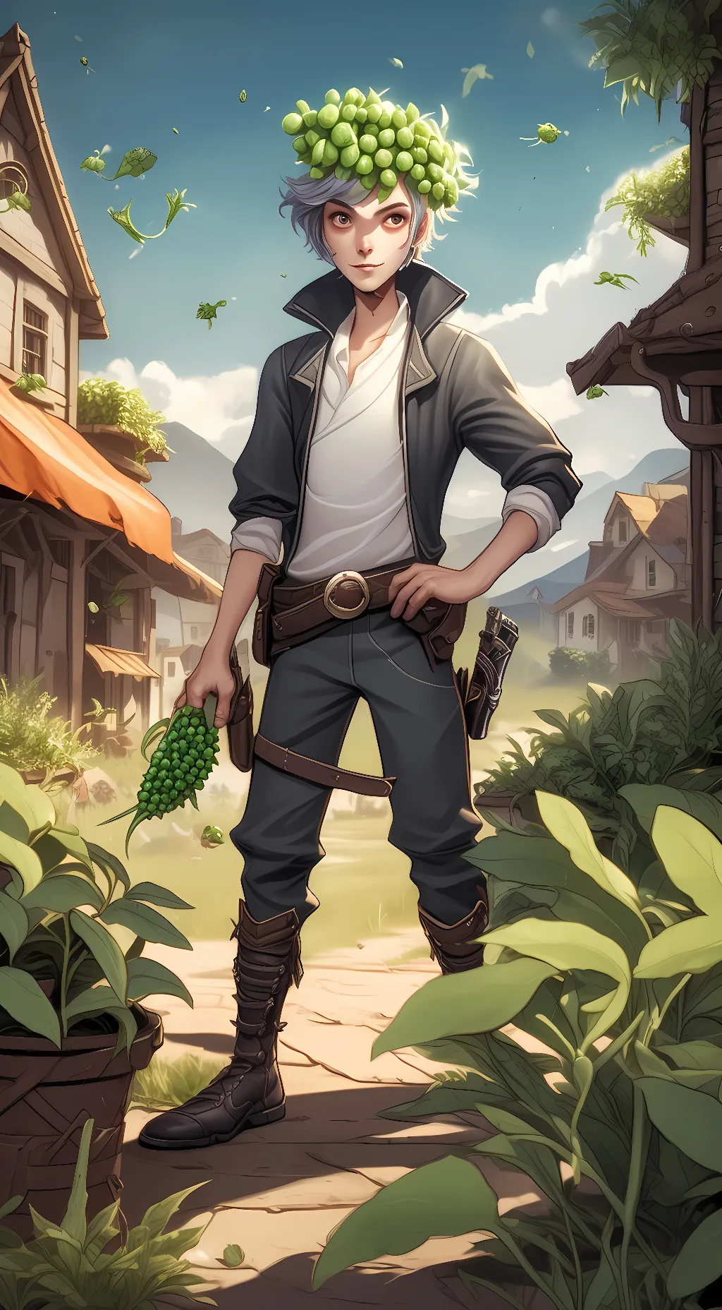 ai character: Peashooter  background