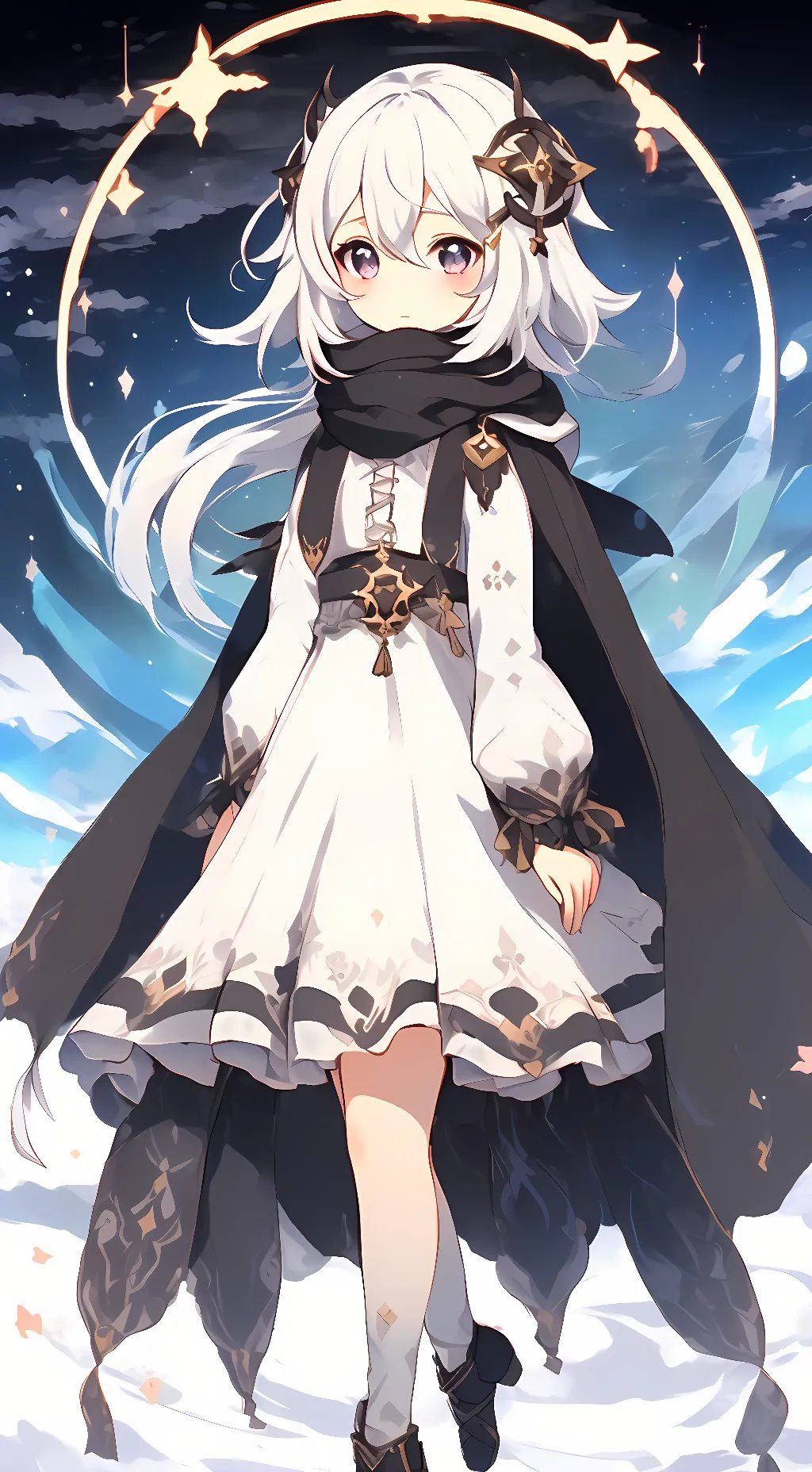 ai character: Paimon(genshin im) background