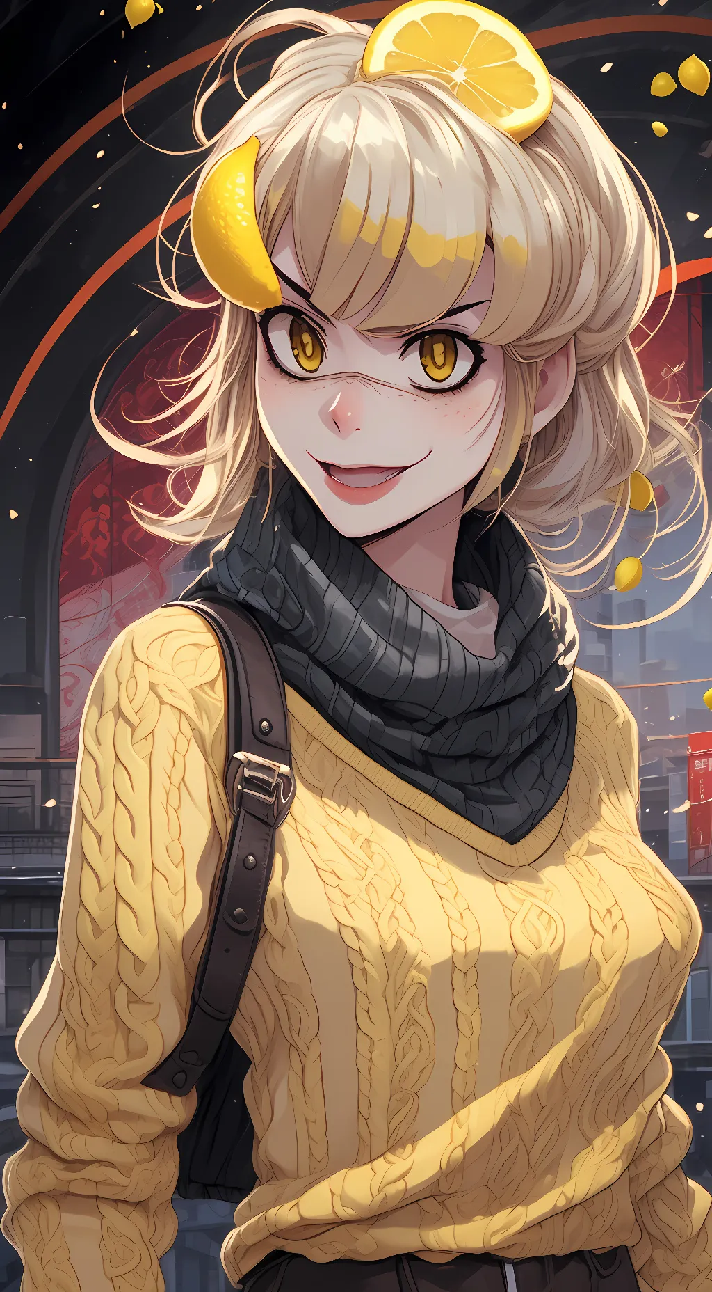 ai character: Mini Lemon background