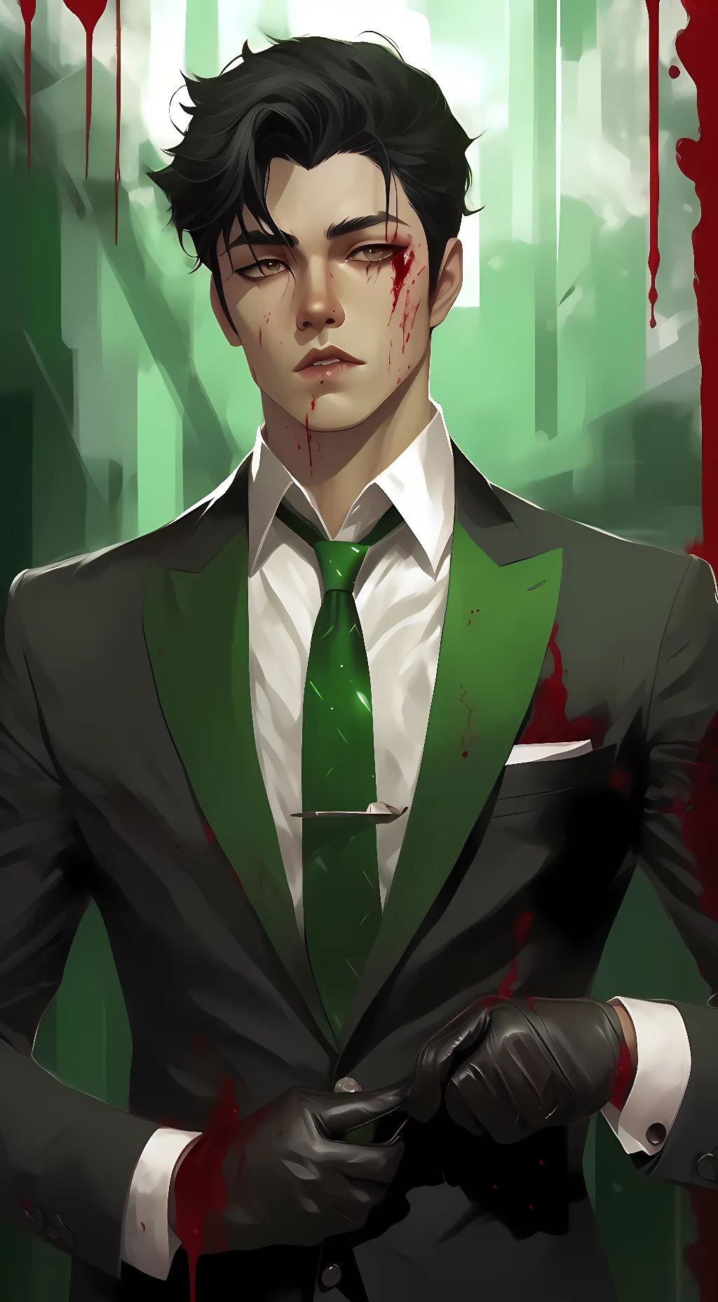 ai character: Sebastian  background