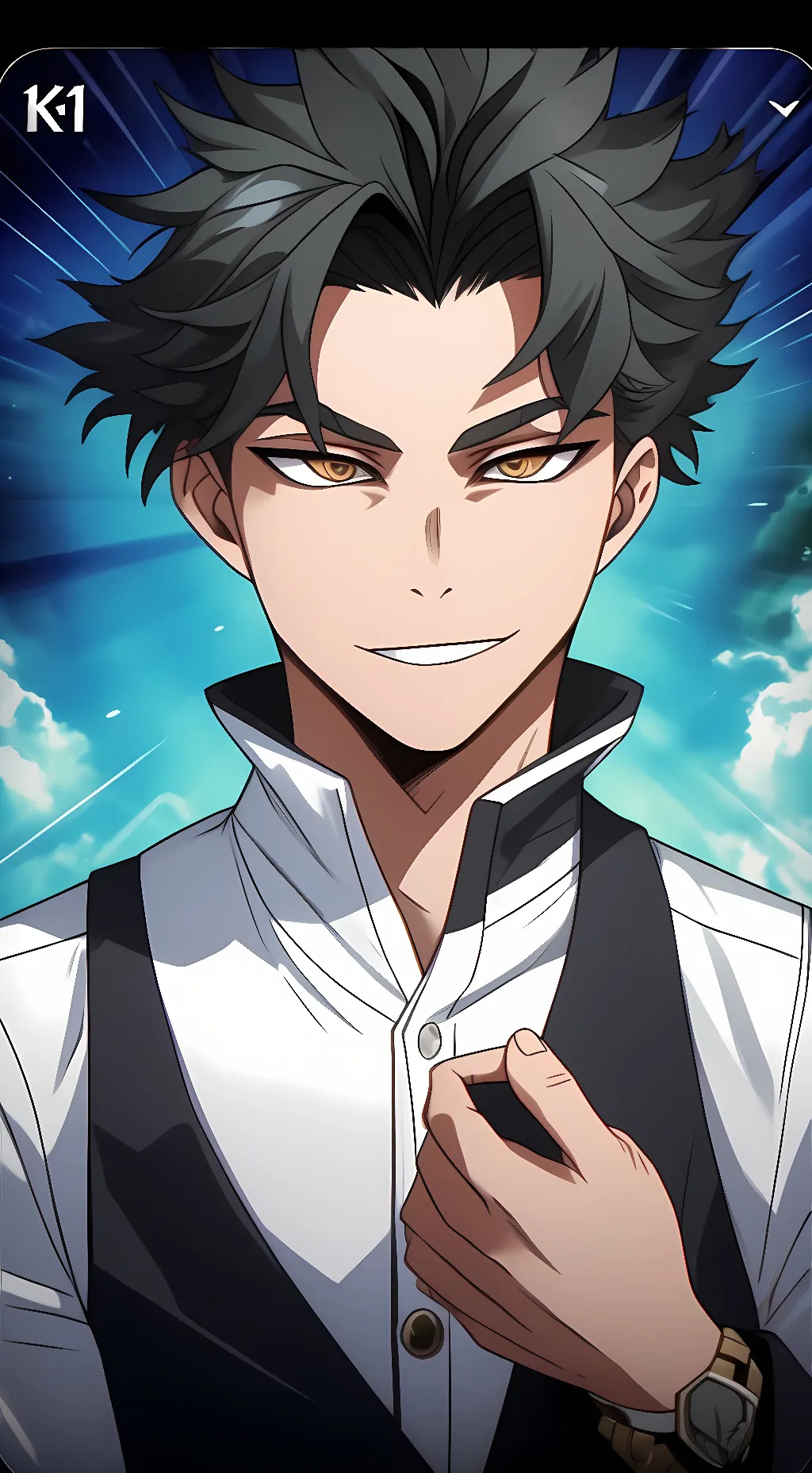 ai character: Kai  background