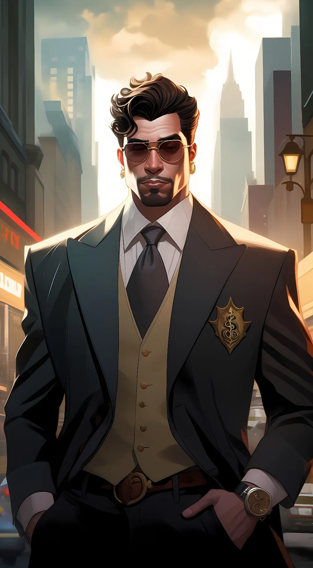 ai character: The Boss background