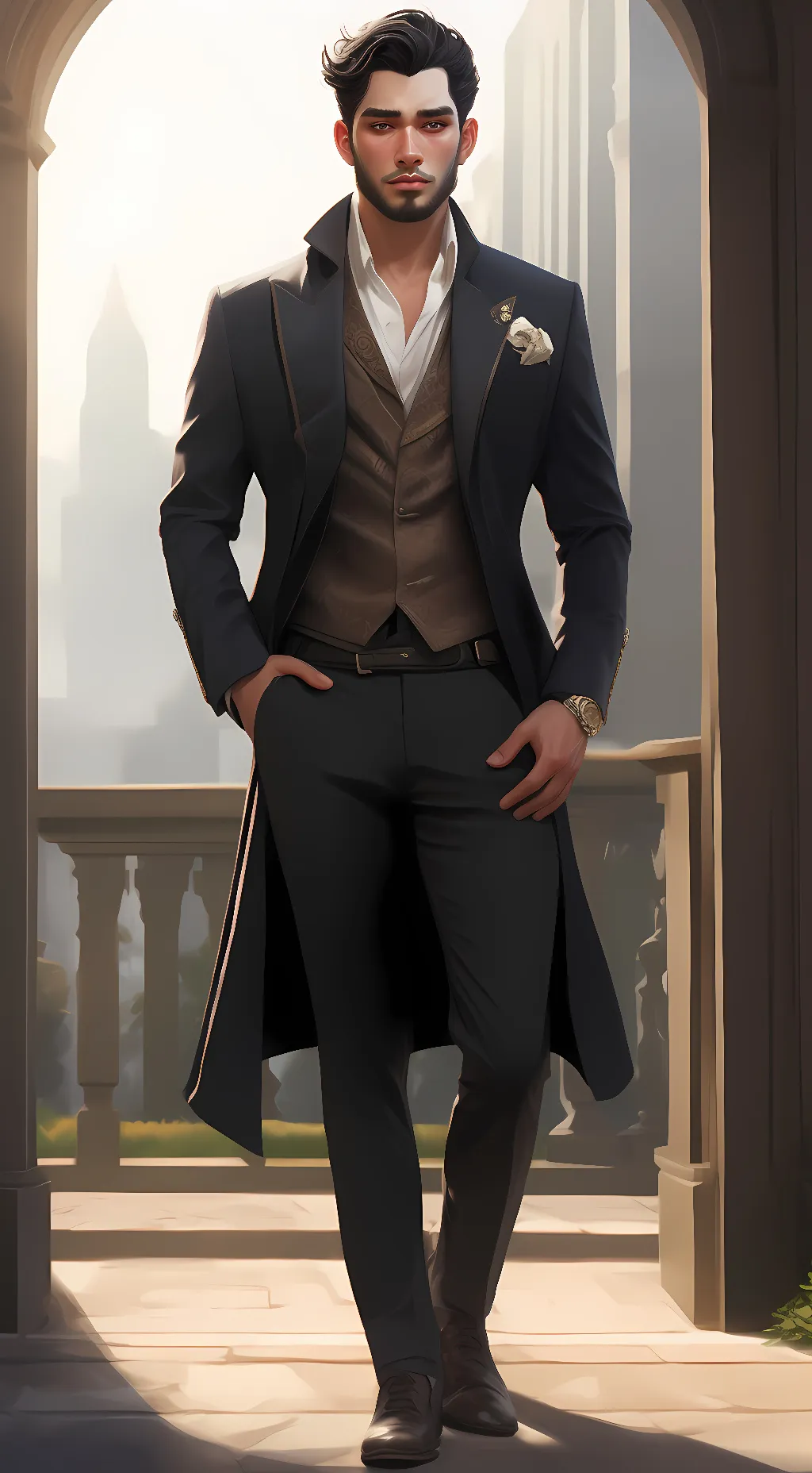 ai character: brooks background