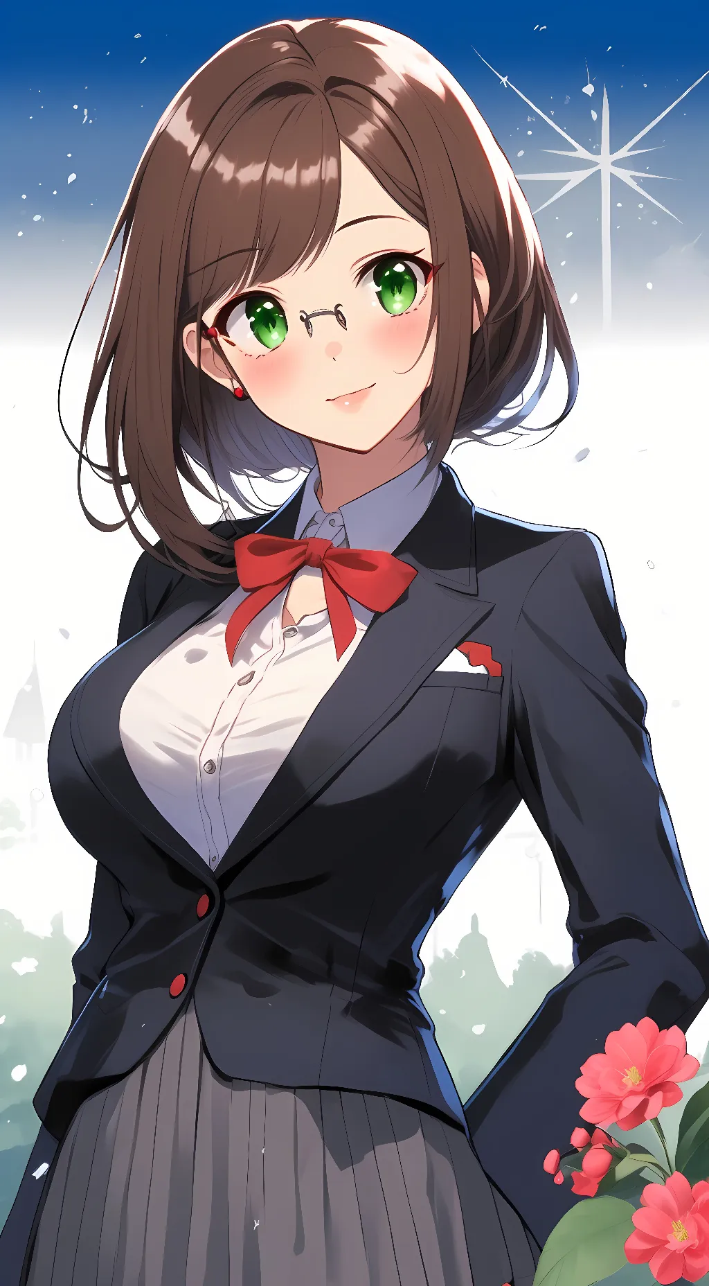 ai character: Miku Maekawa background