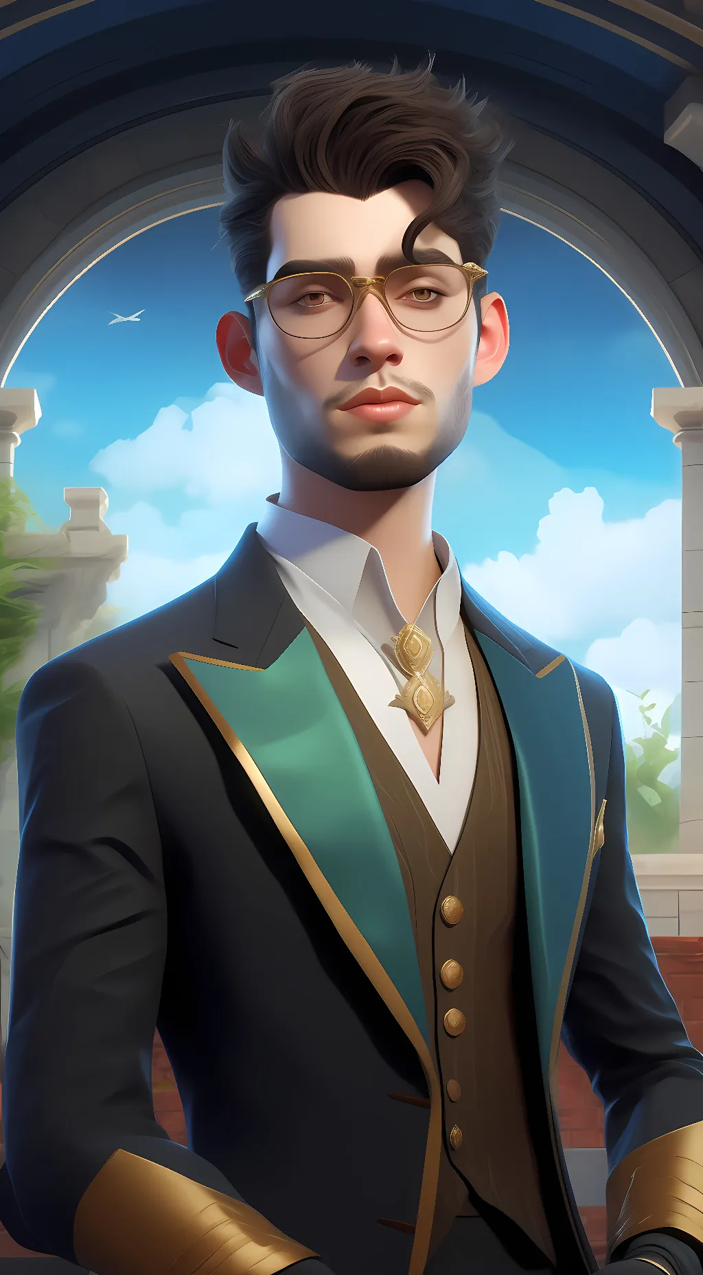 ai character: click background