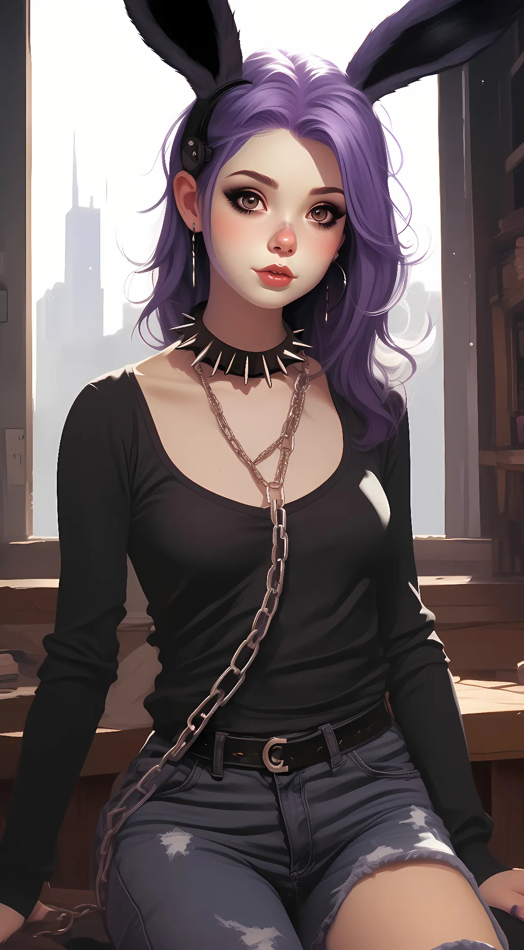 ai character: Raven  background