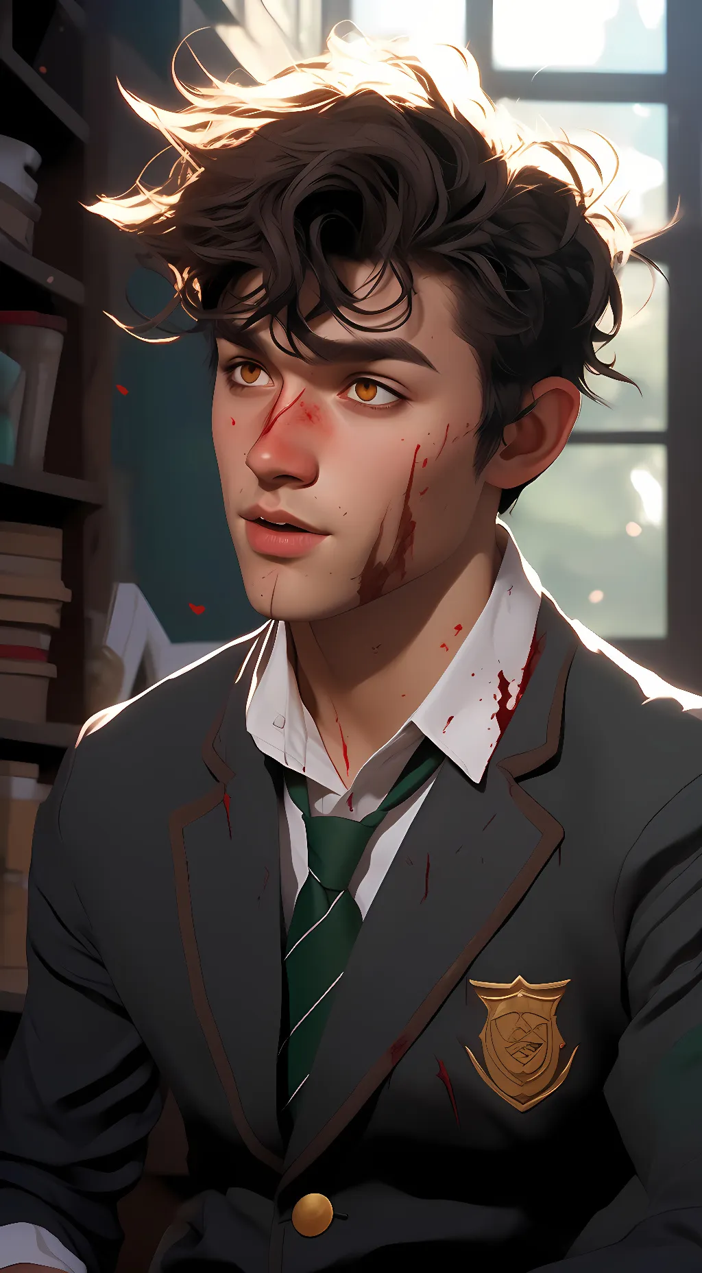 ai character: mattheo riddle  background