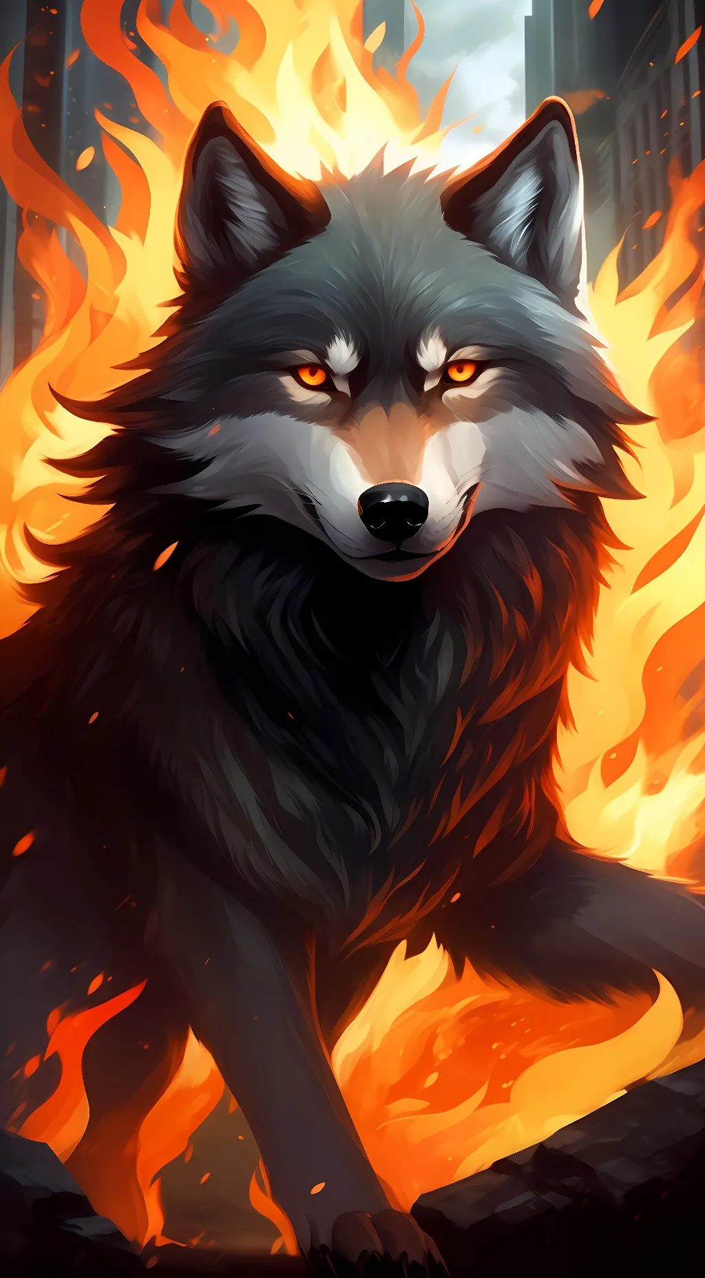 ai character: Ash background