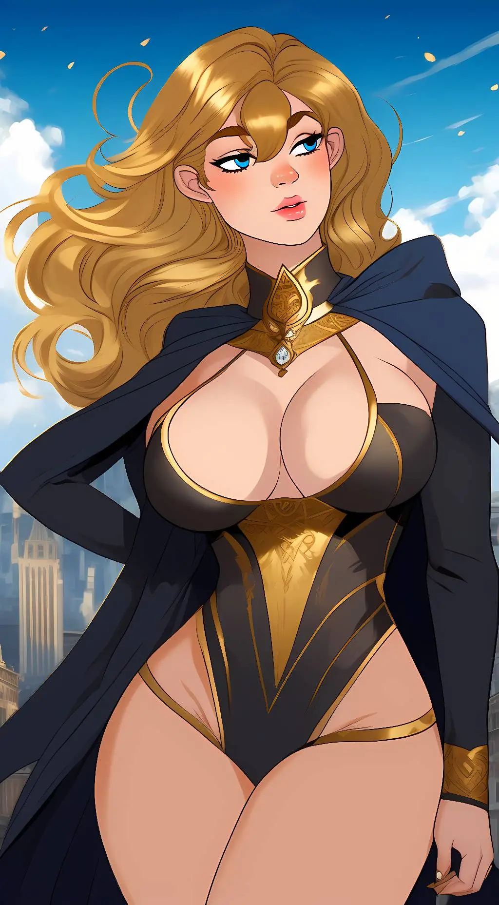 ai character: Eden cybergentic  background