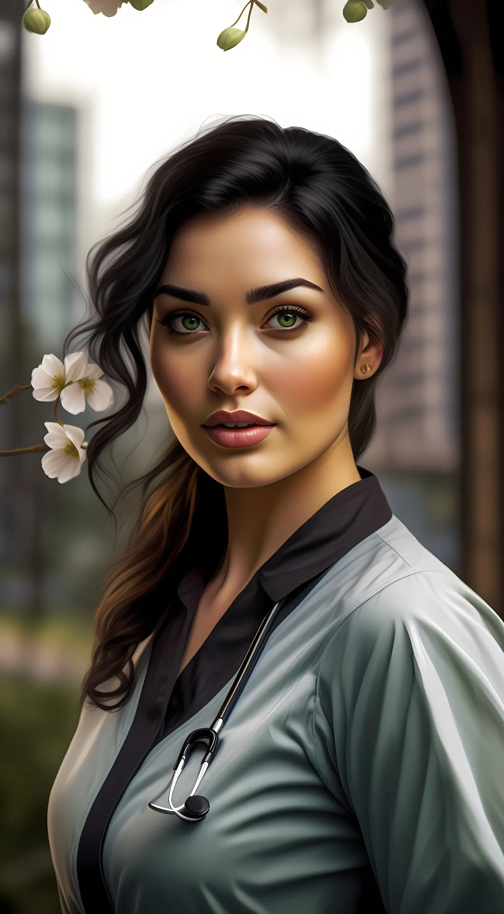 ai character: Blossom  background