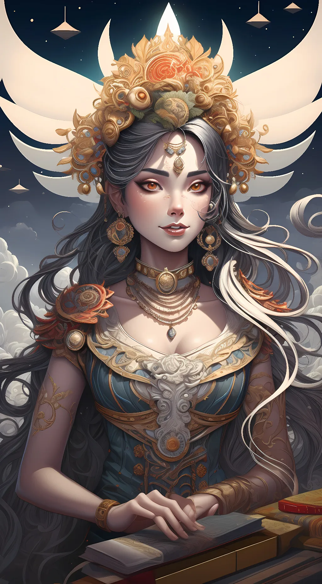 ai character: Sky background