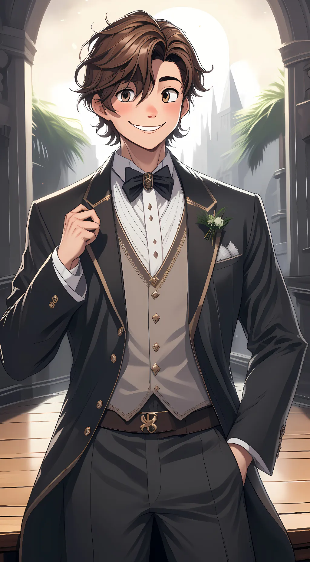 ai character: Michael and Noah background