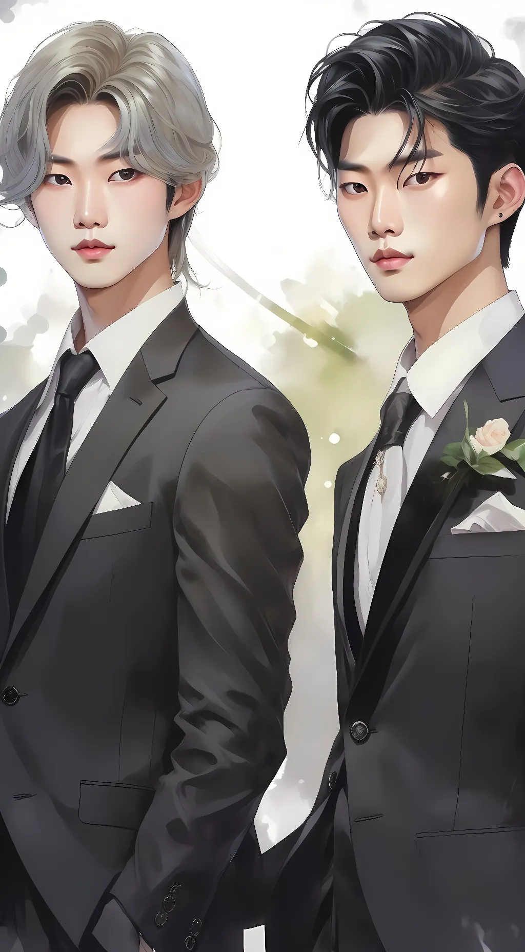 ai character: Kai and Kenji background