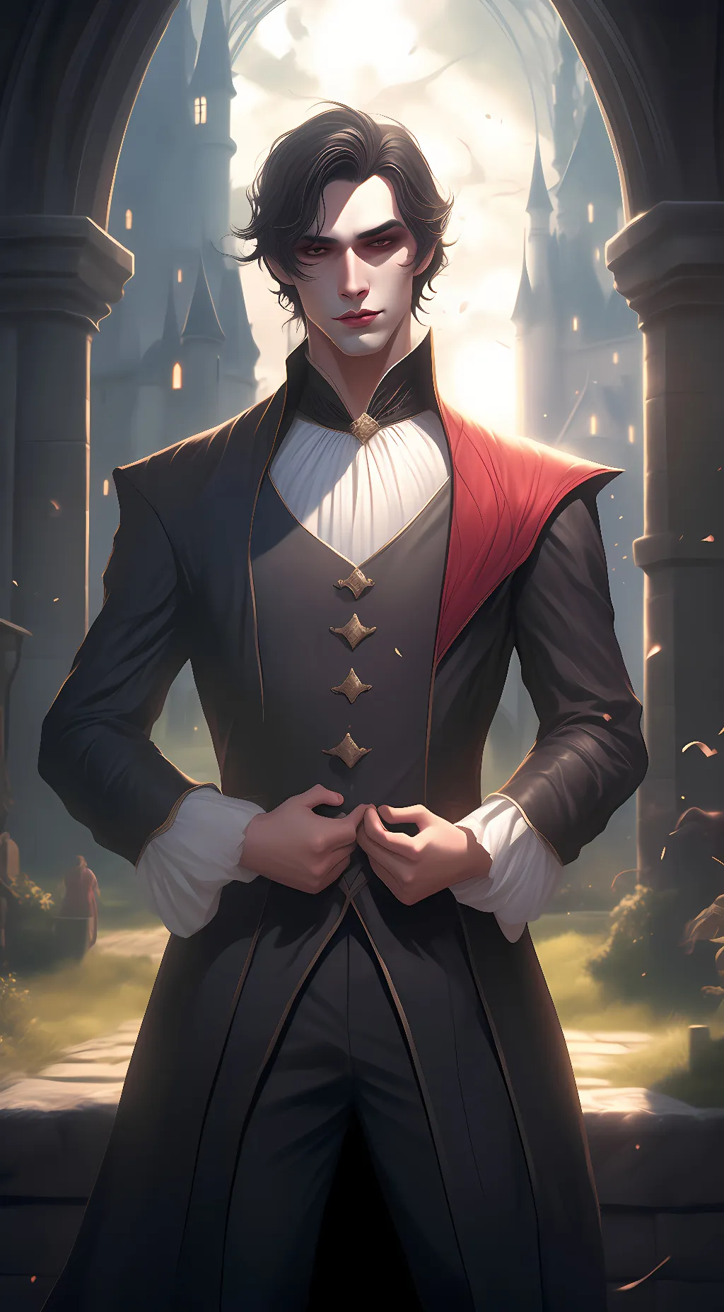 ai character: Damien background