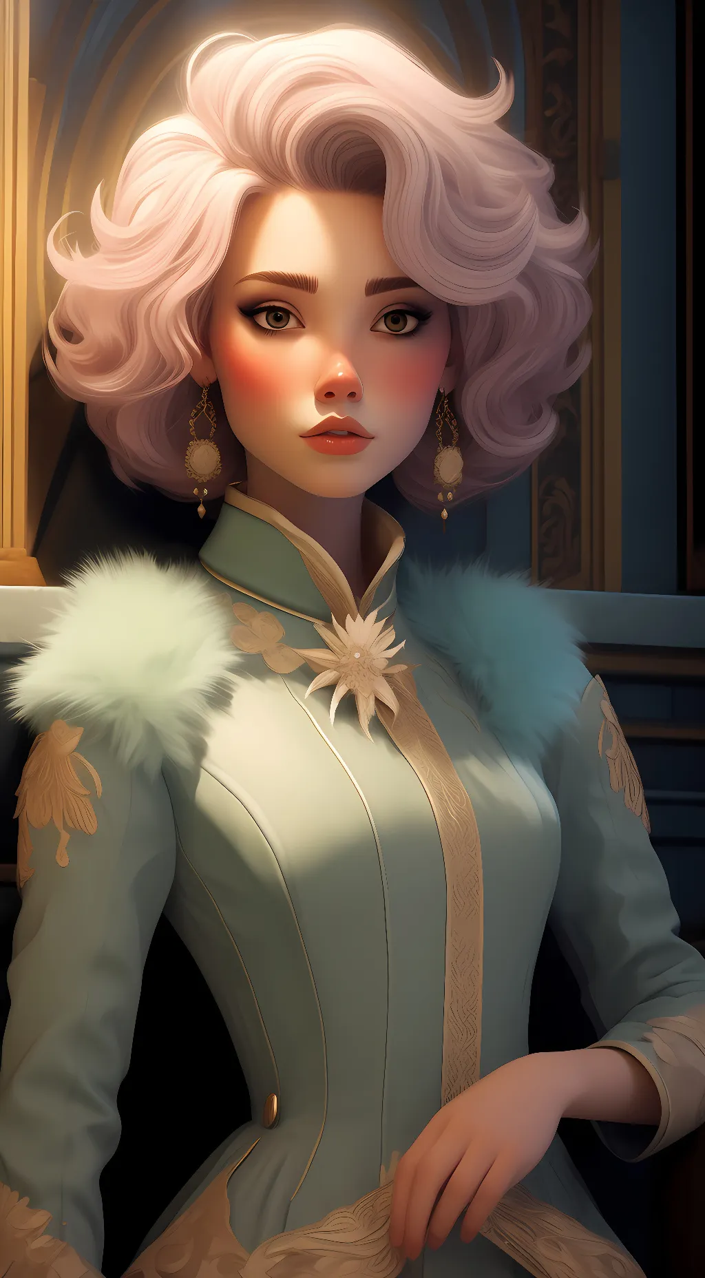 ai character: angry lady background